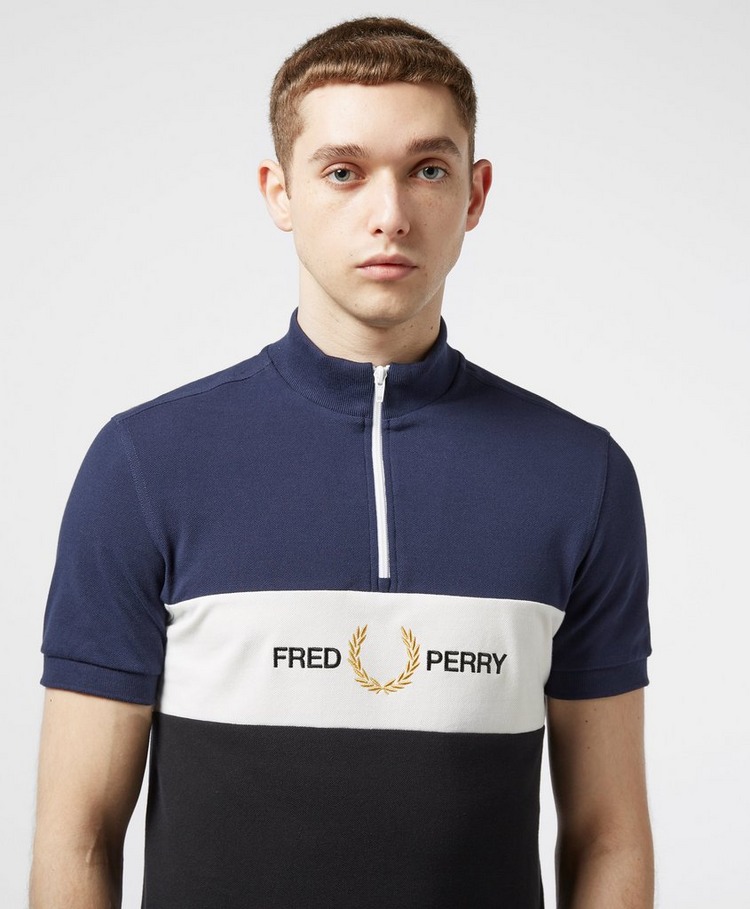 fred perry short sleeve shirt large