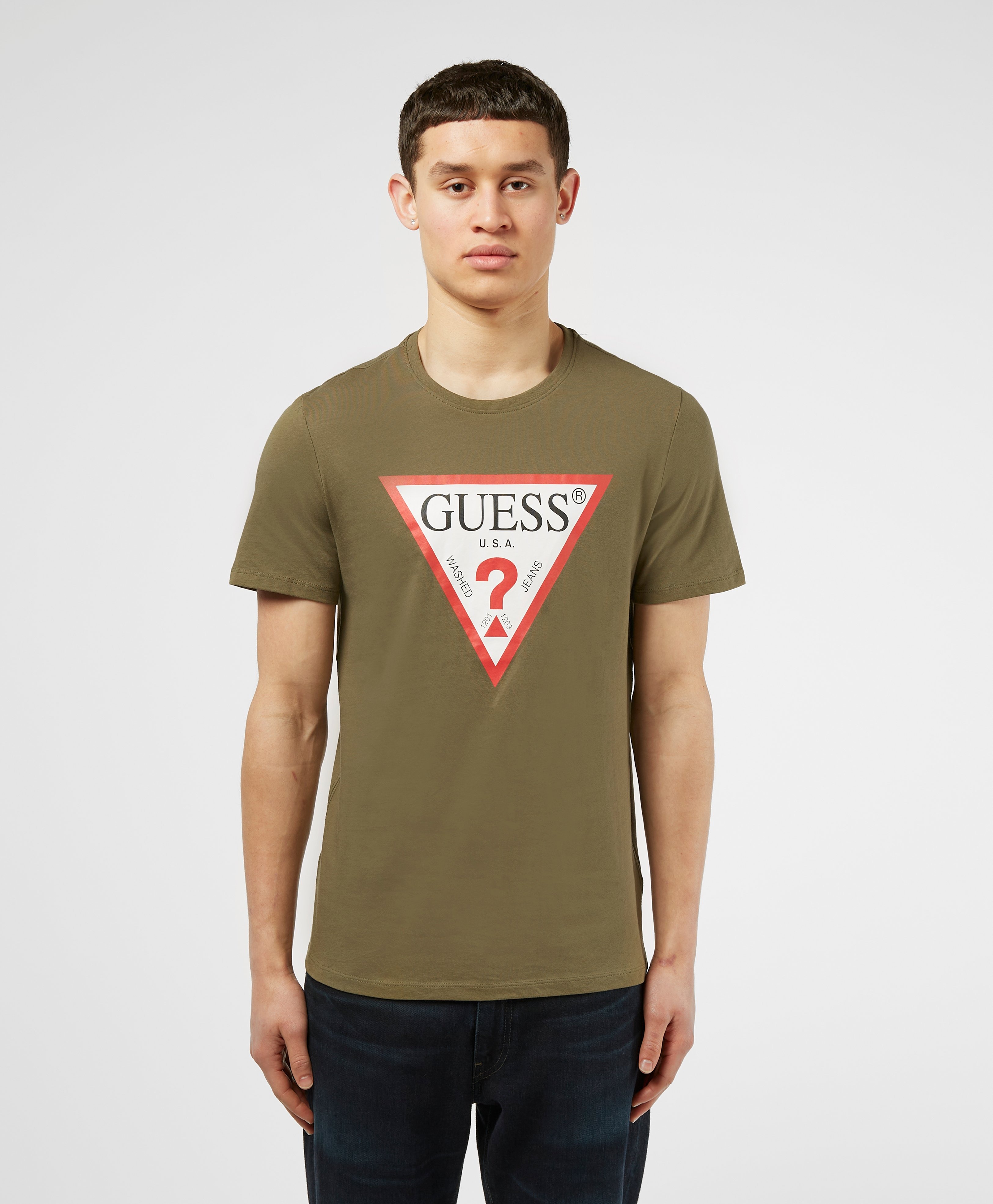 Guess Core Logo Short Sleeve T-Shirt | scotts Menswear