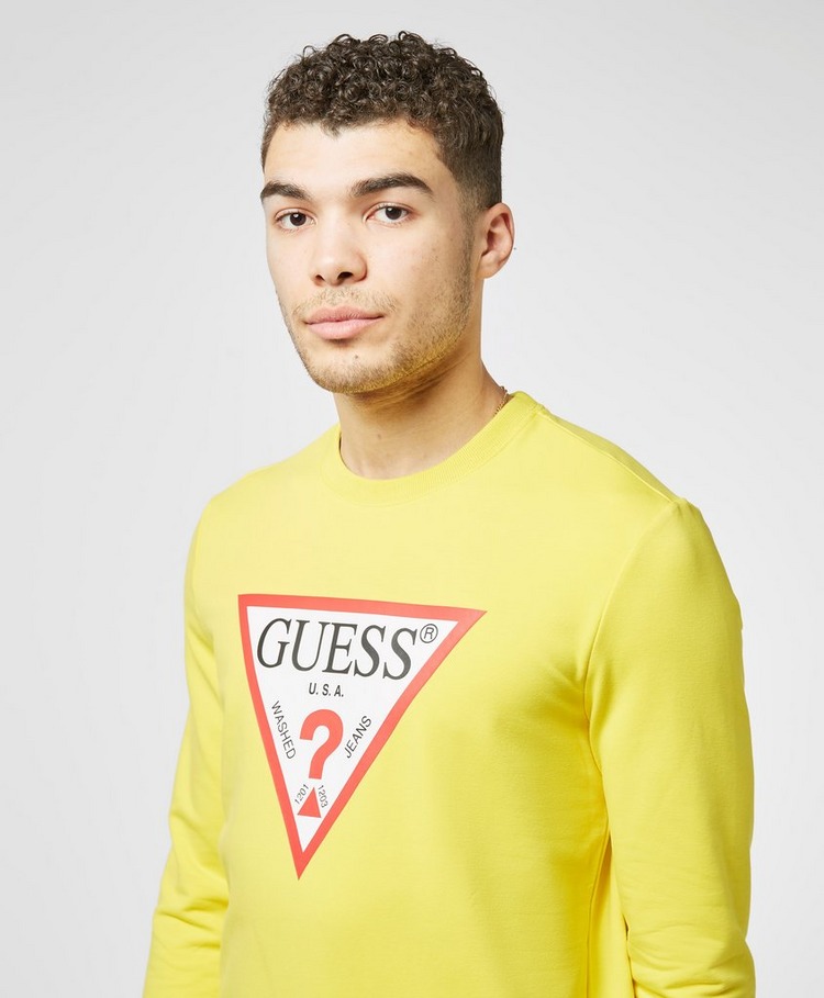 guess lounge logo crew sweatshirt