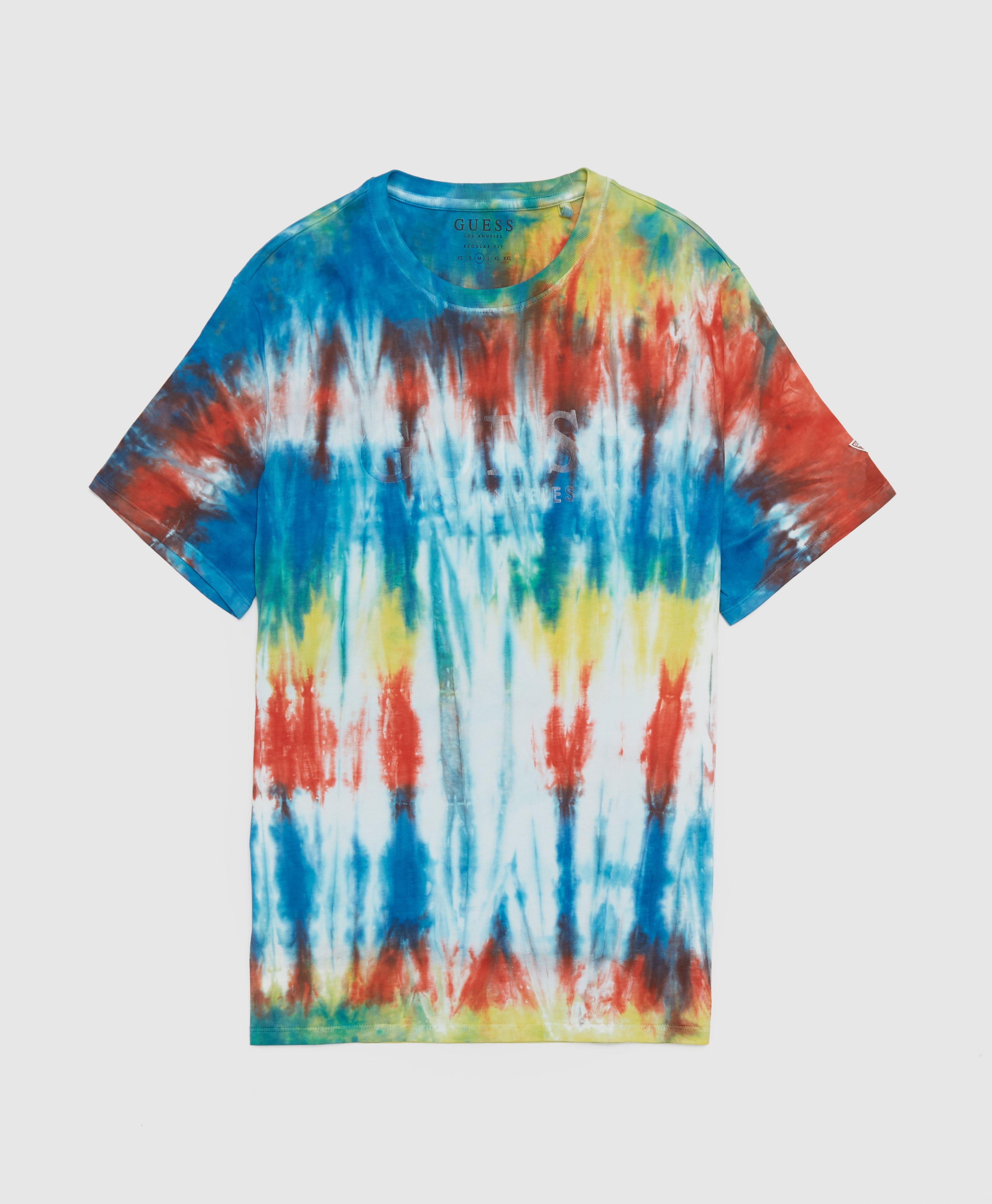 tie dye guess t shirt