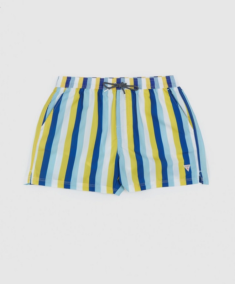 GUESS Woven Stripe Swim Shorts