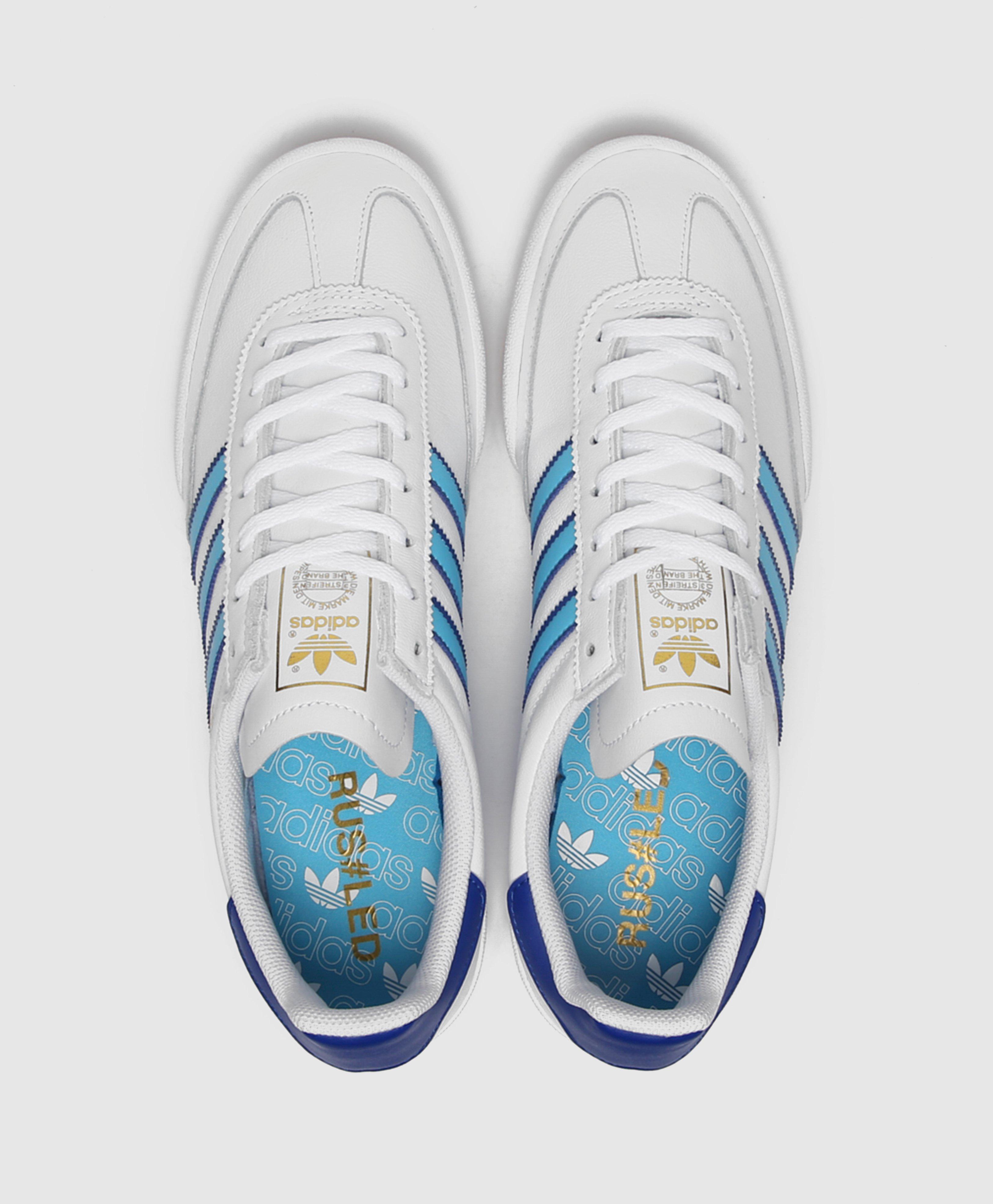 adidas originals jeans leather white