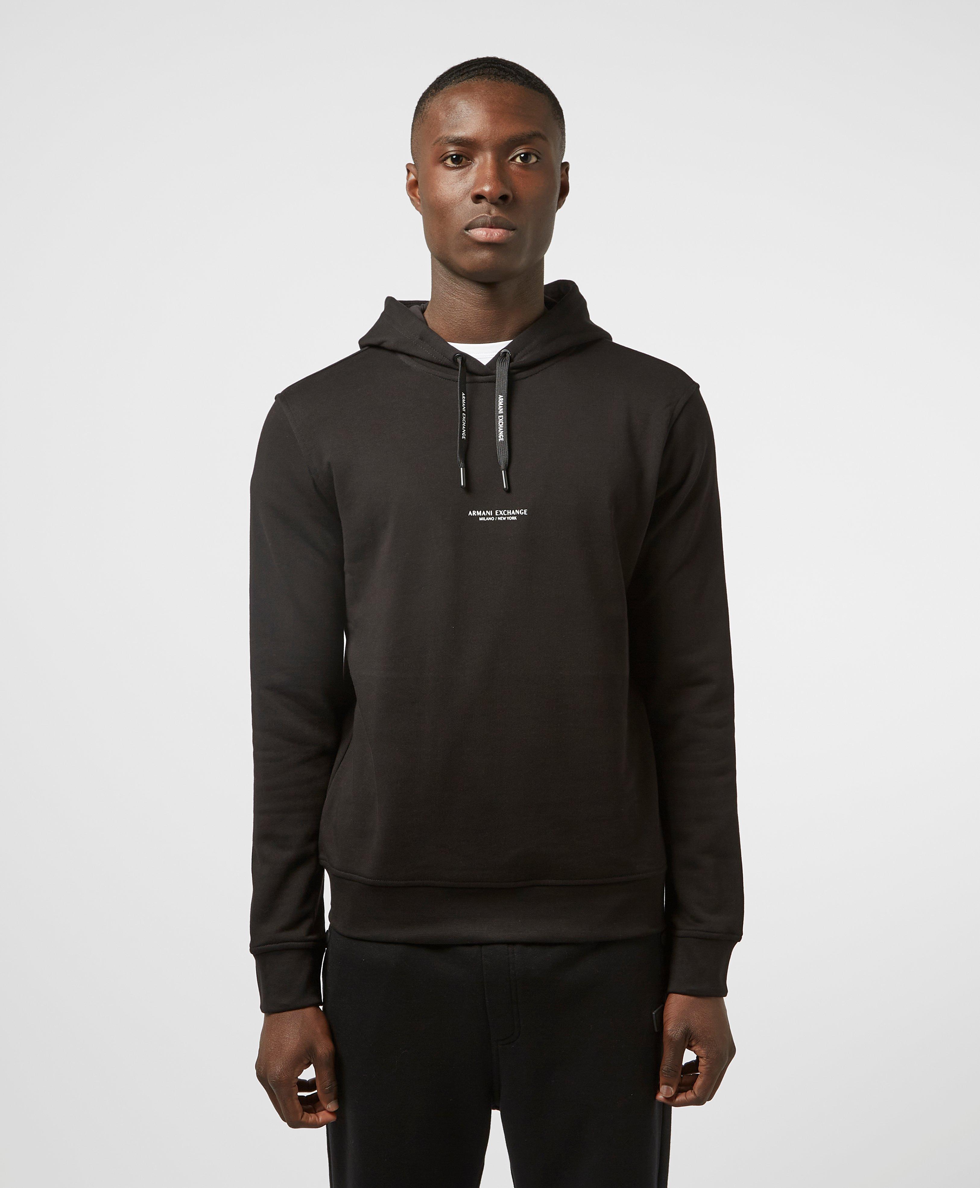 armani exchange logo hoodie