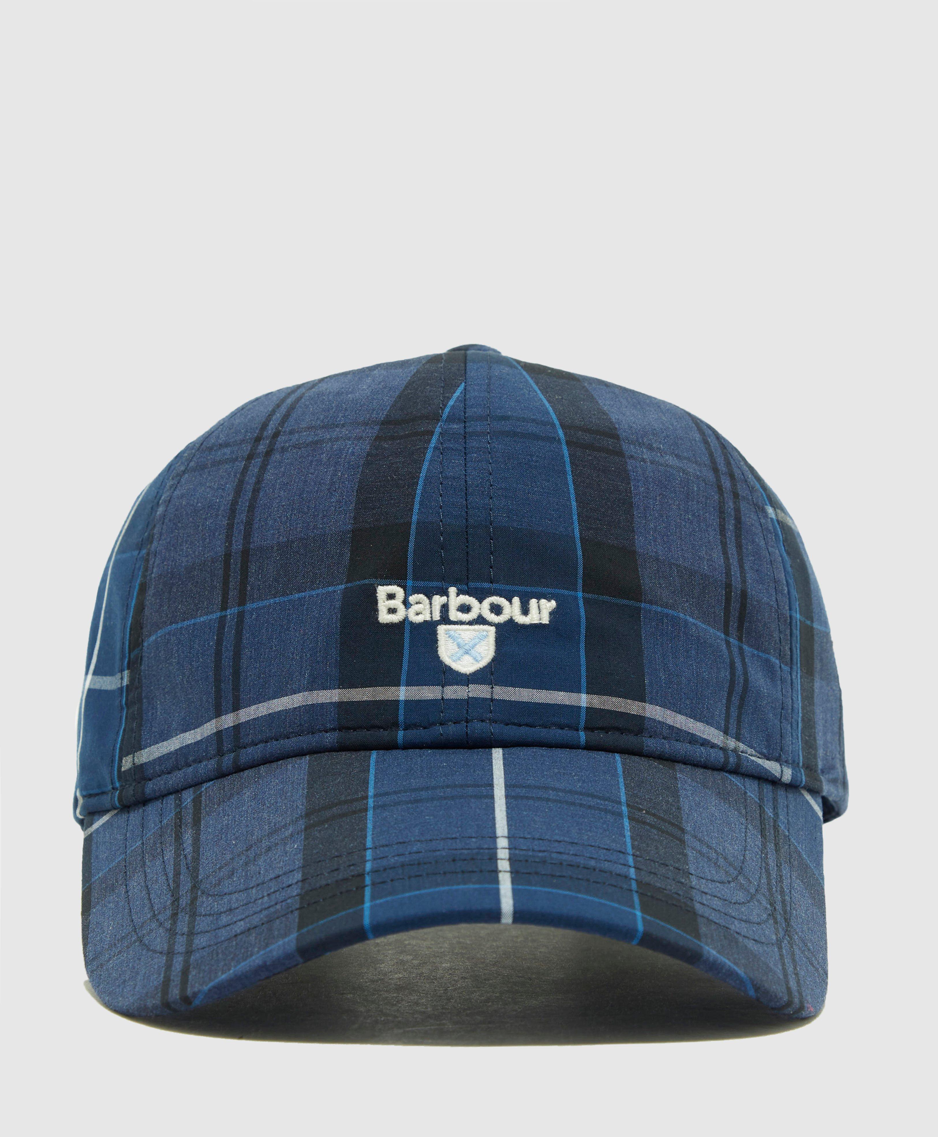 barbour international tartan cap