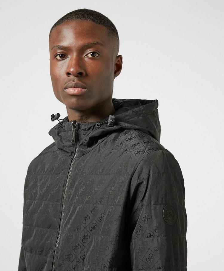 Guess 4G Jacquard Reversible Padded Jacket | scotts Menswear