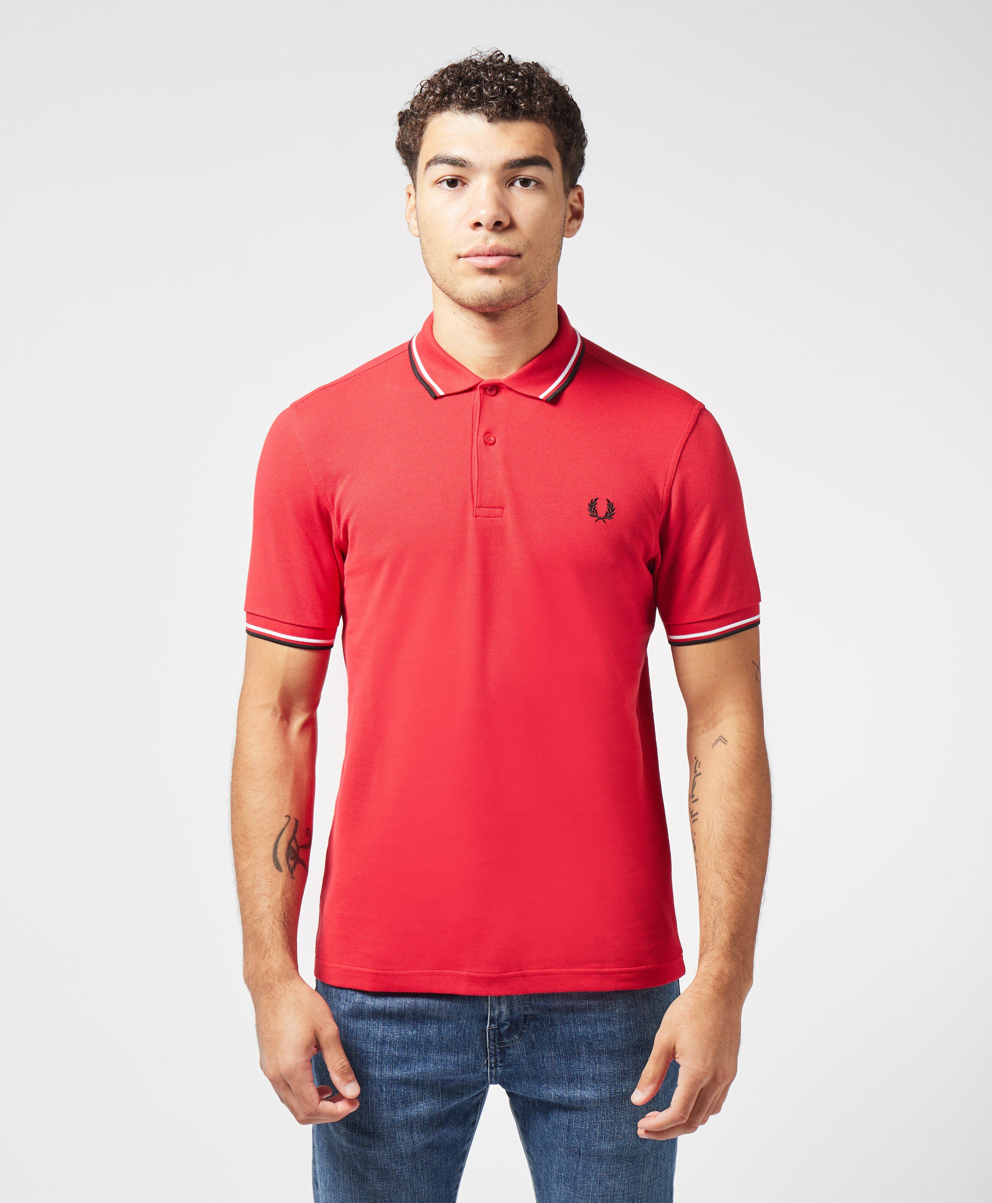 red fred perry polo