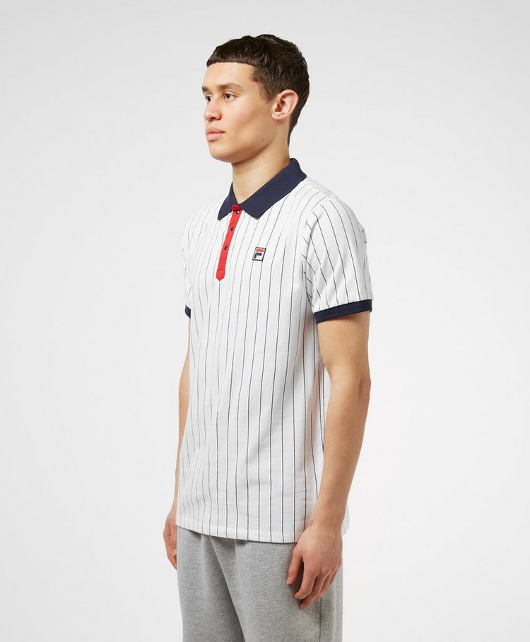 Fila Borg Stripe Short Sleeve Polo Shirt