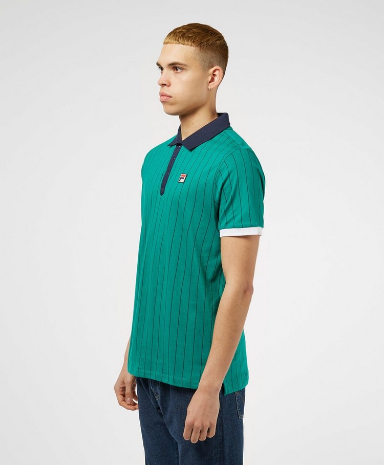 Fila Borg Stripe Short Sleeve Polo Shirt | scotts Menswear