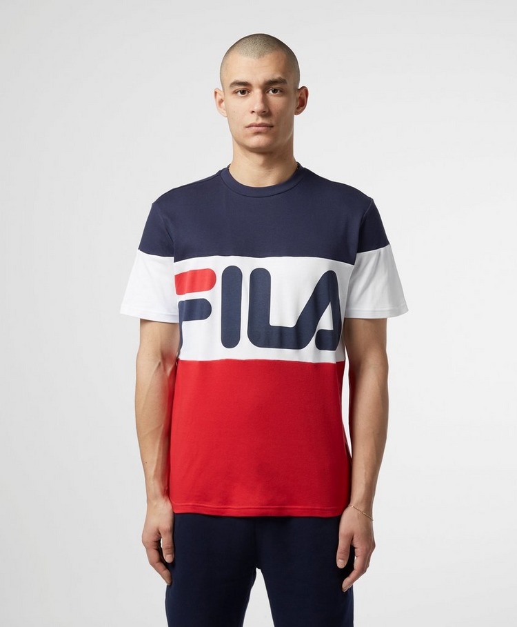 Fila Colour Block Logo Short Sleeve T-Shirt