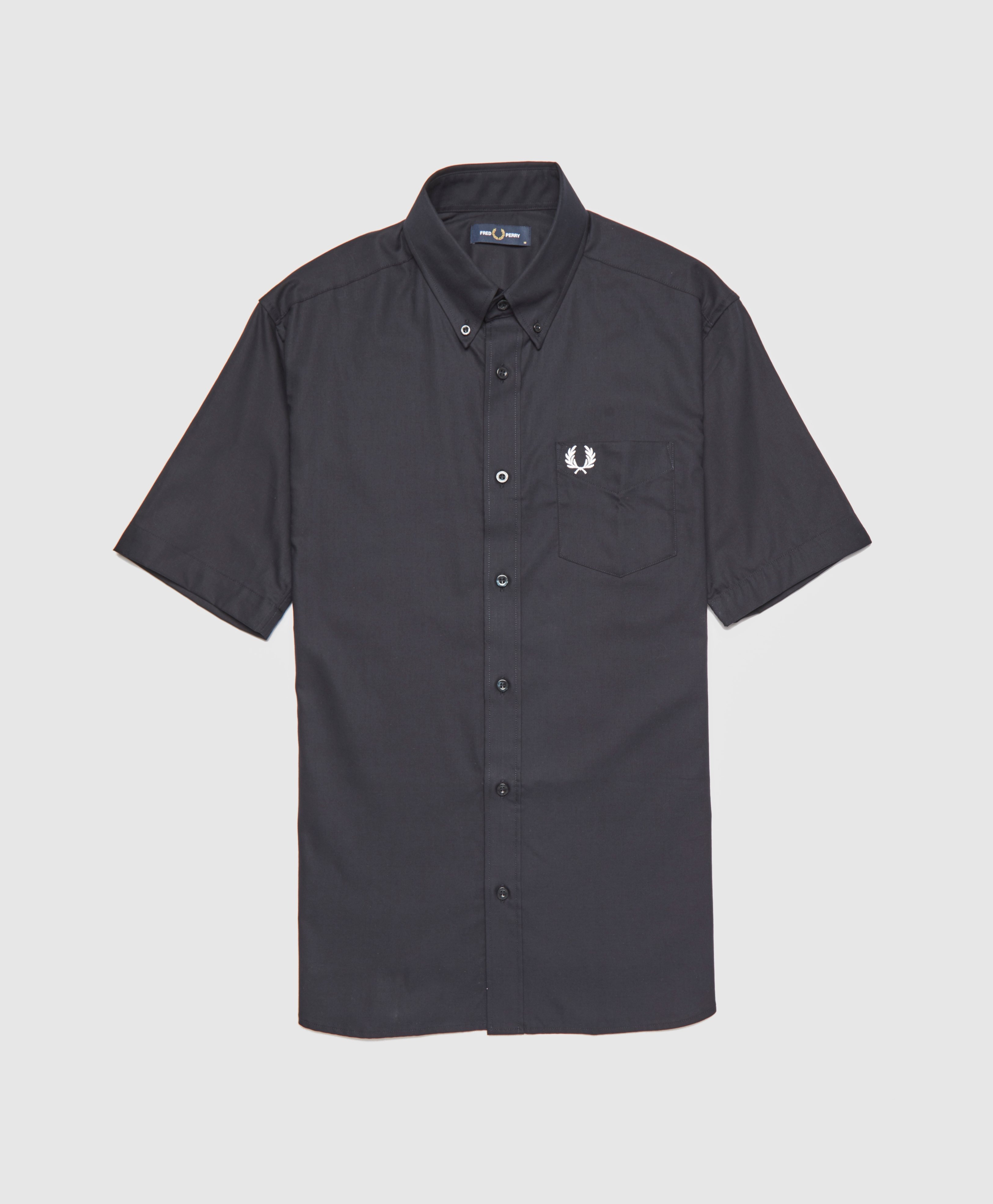 black fred perry oxford shirt