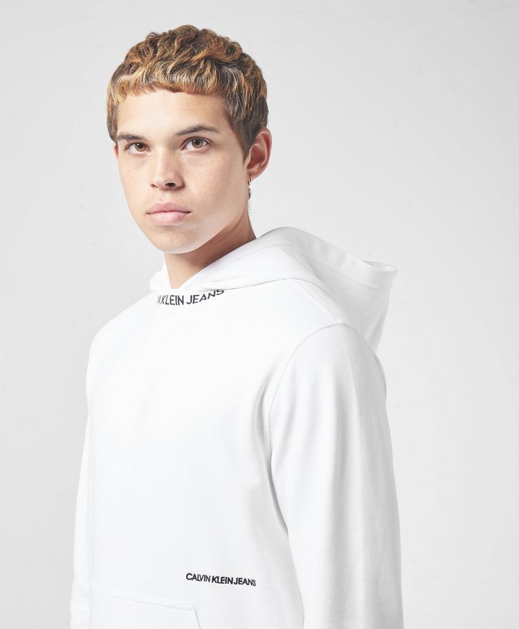 calvin klein tape fleece overhead hoodie