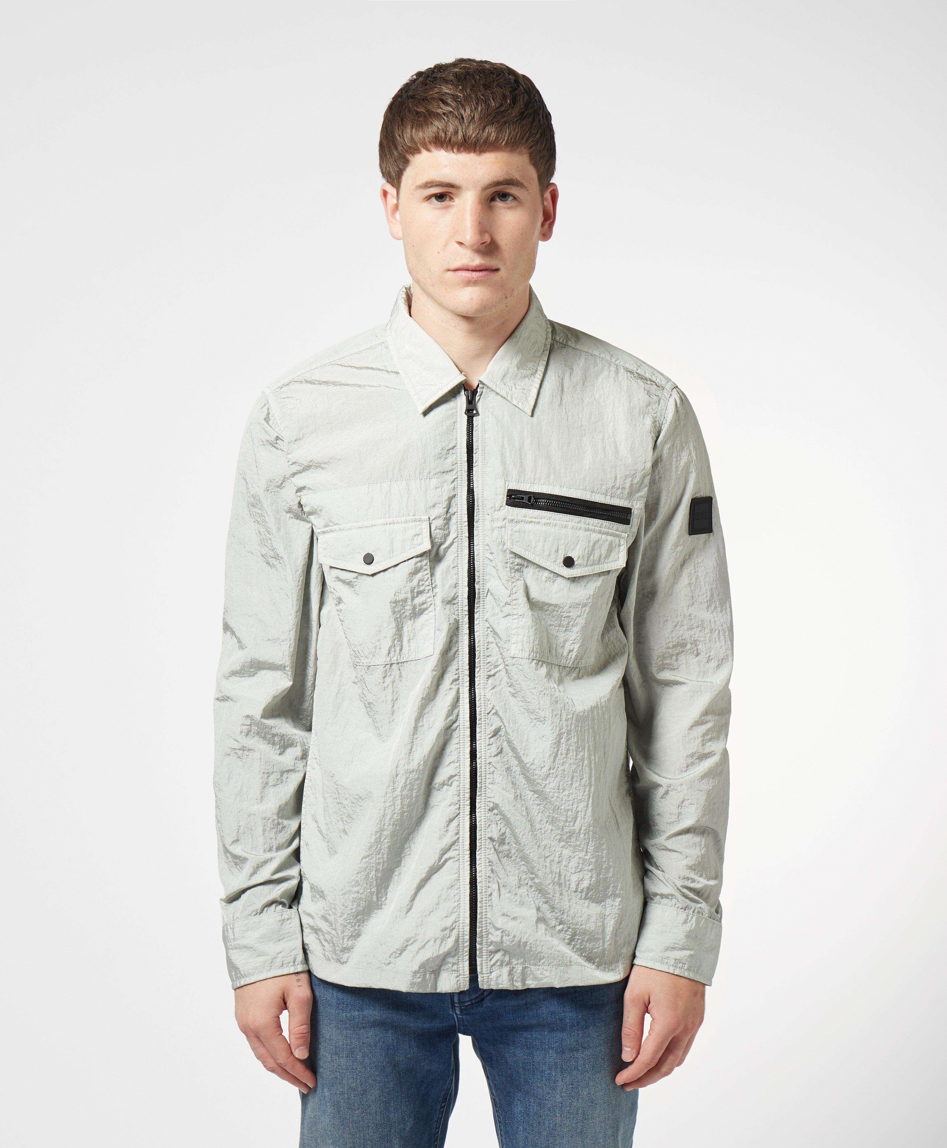 boss lovel full zip overshirt