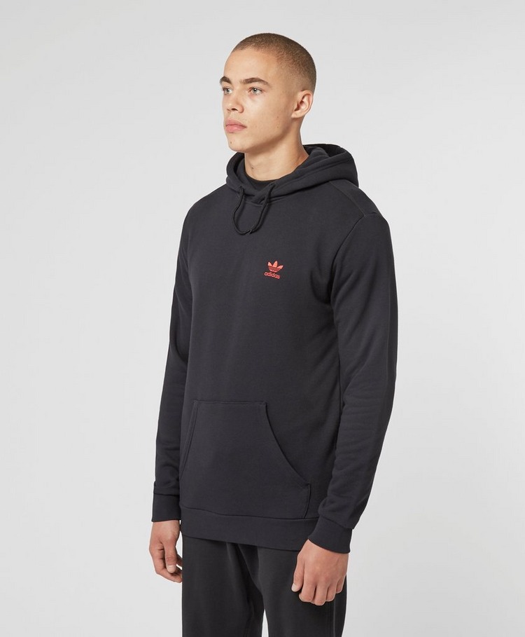 adidas originals linear fleece overhead hoodie grey