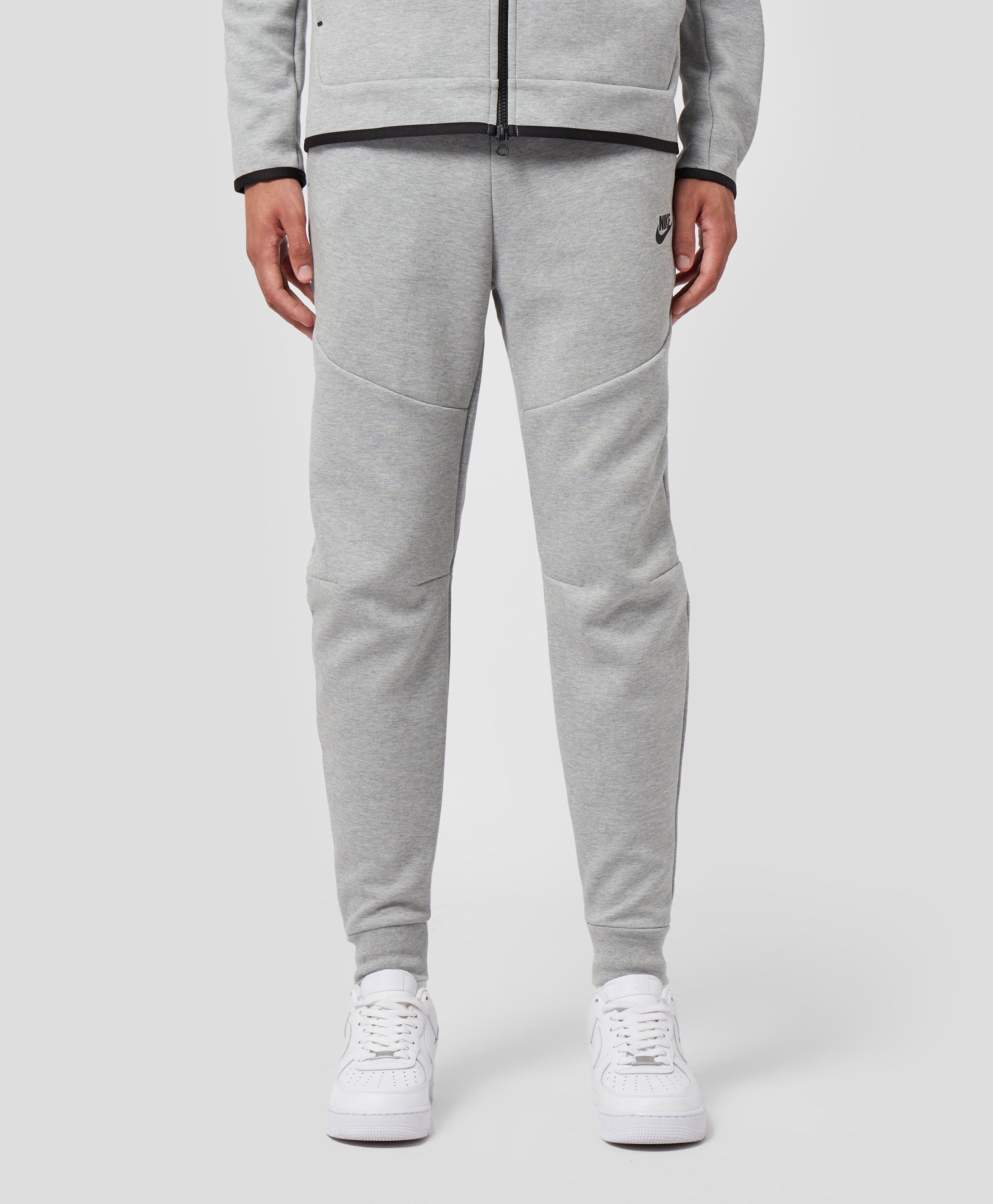 grey tech fleece joggers