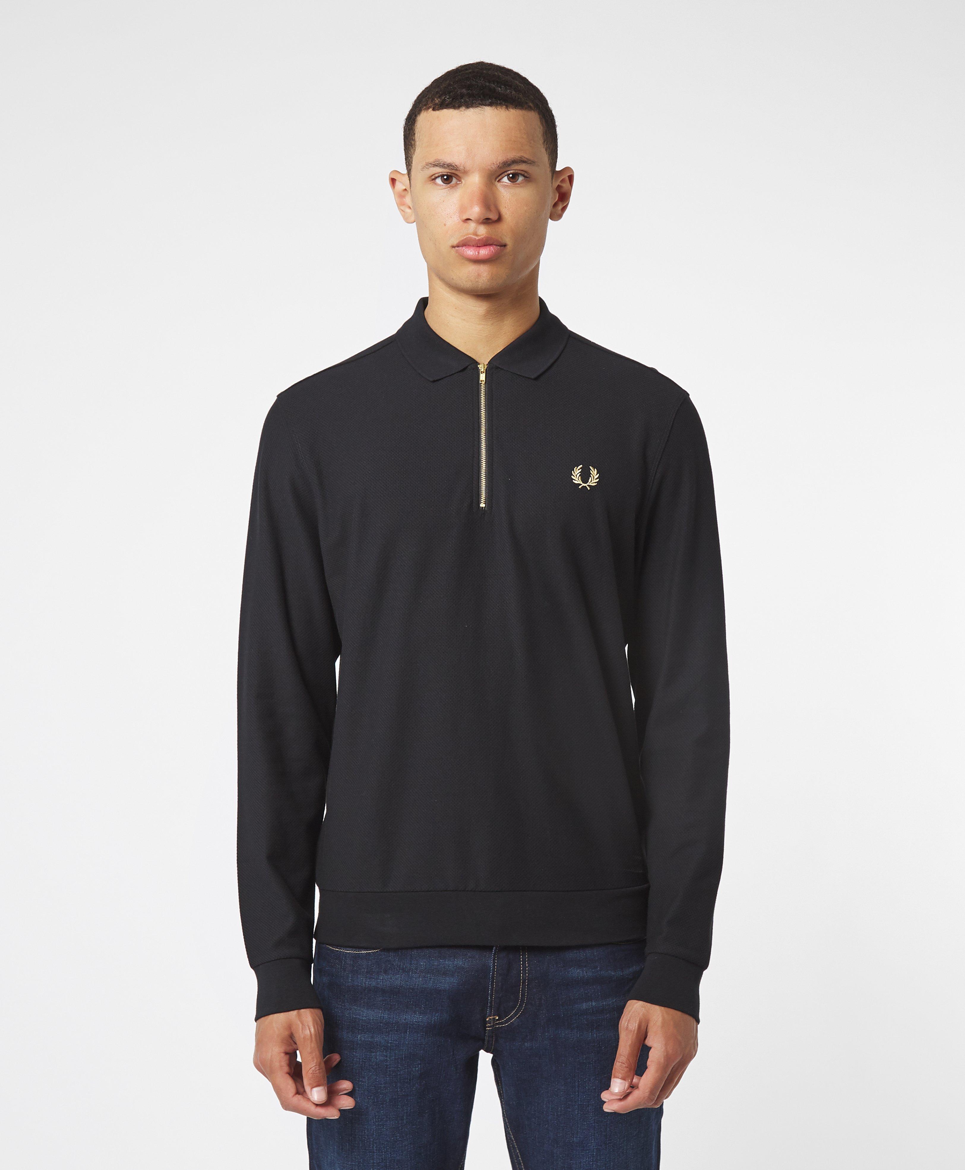 fred perry polo shirt long sleeve