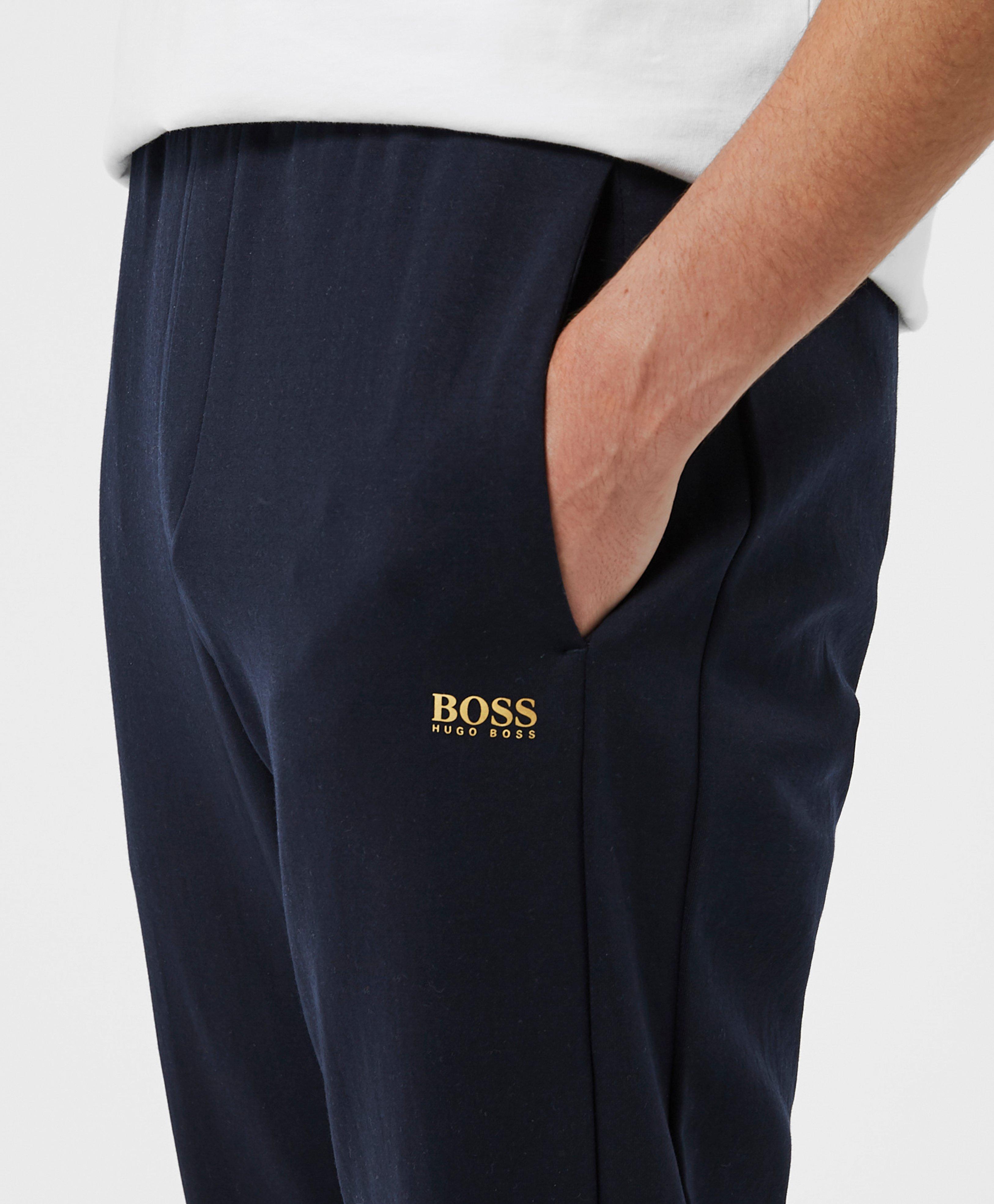 Blue BOSS Halvo Fleece Joggers | scotts Menswear