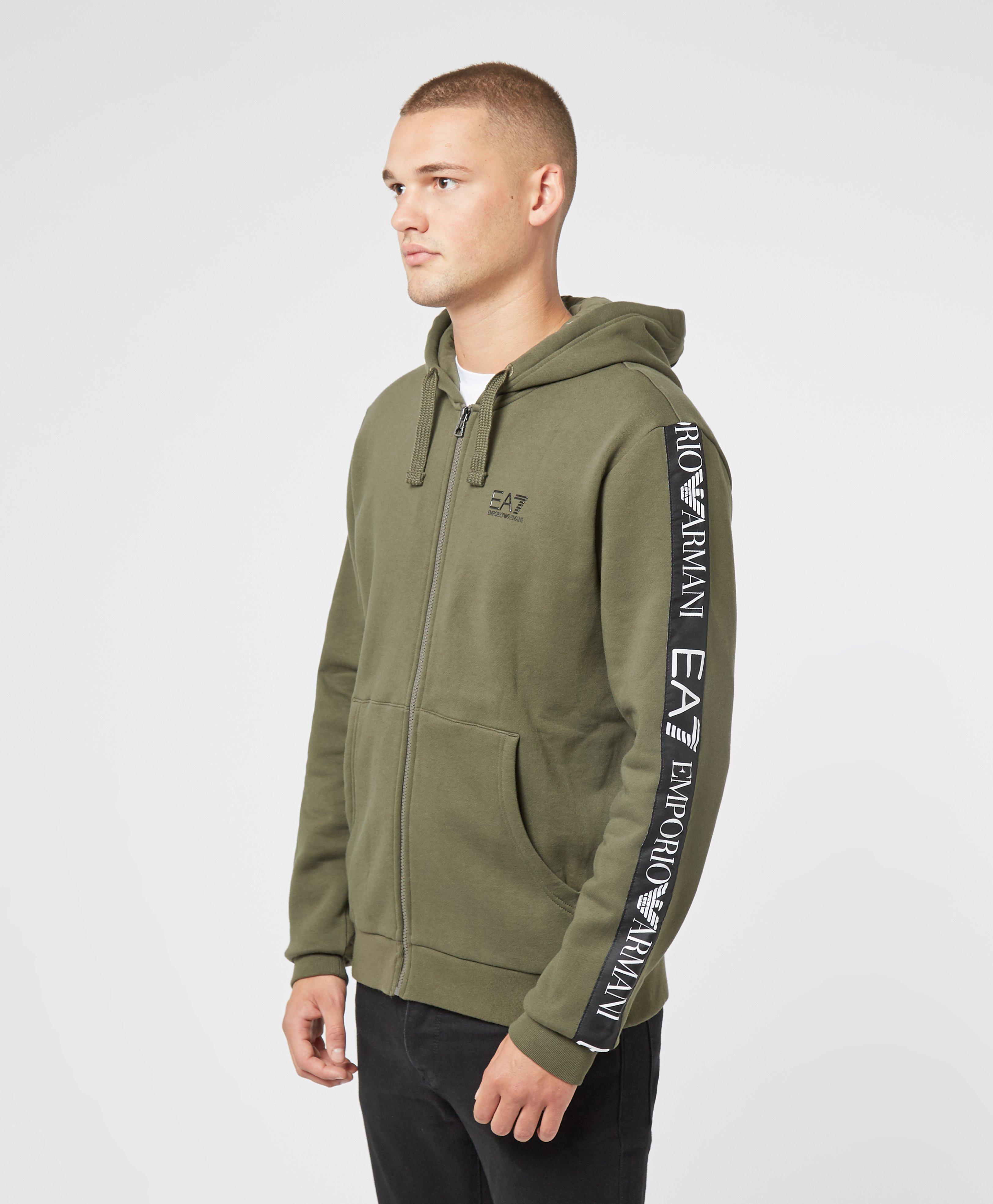 armani full zip hoodie