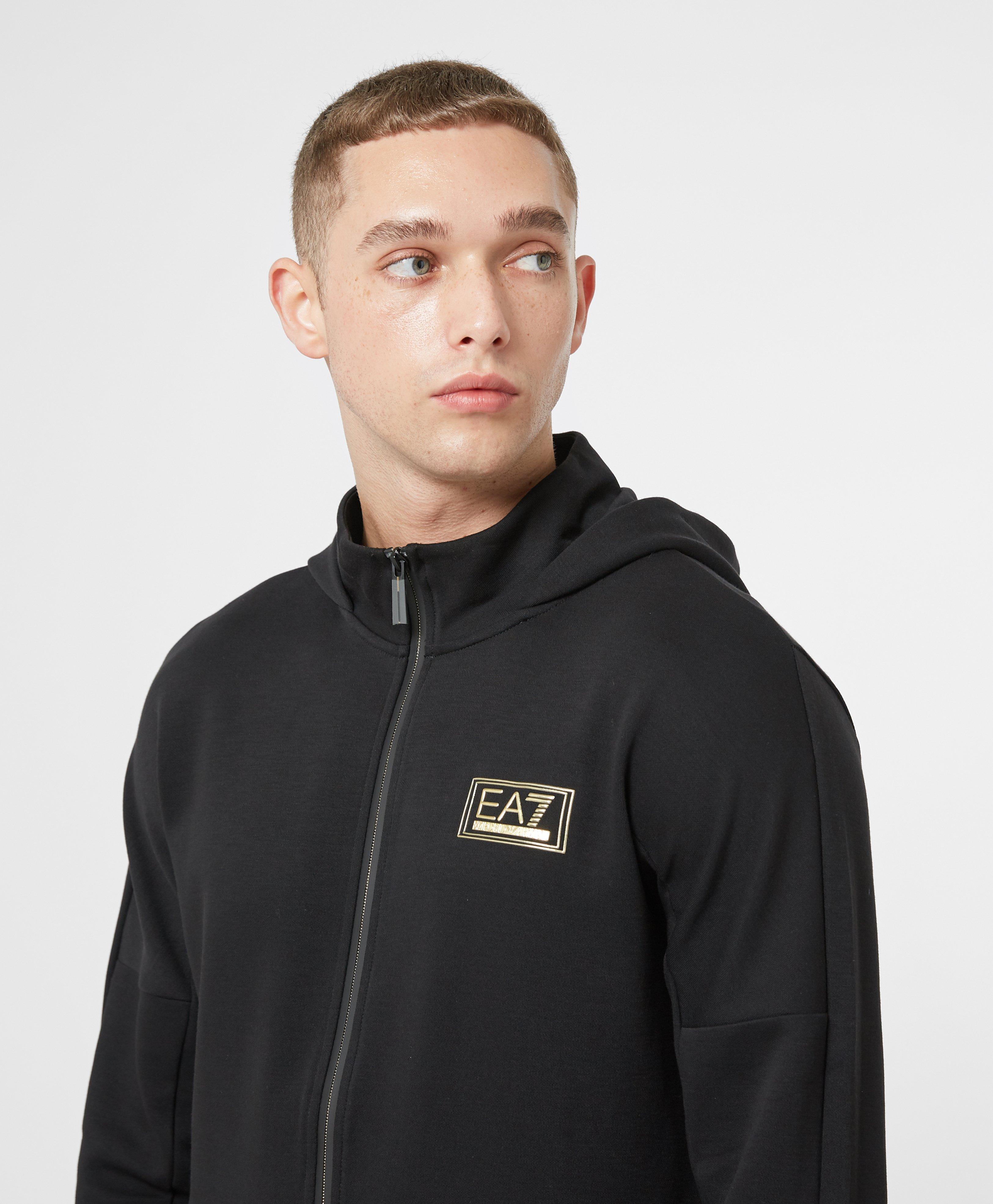 black and gold armani hoodie