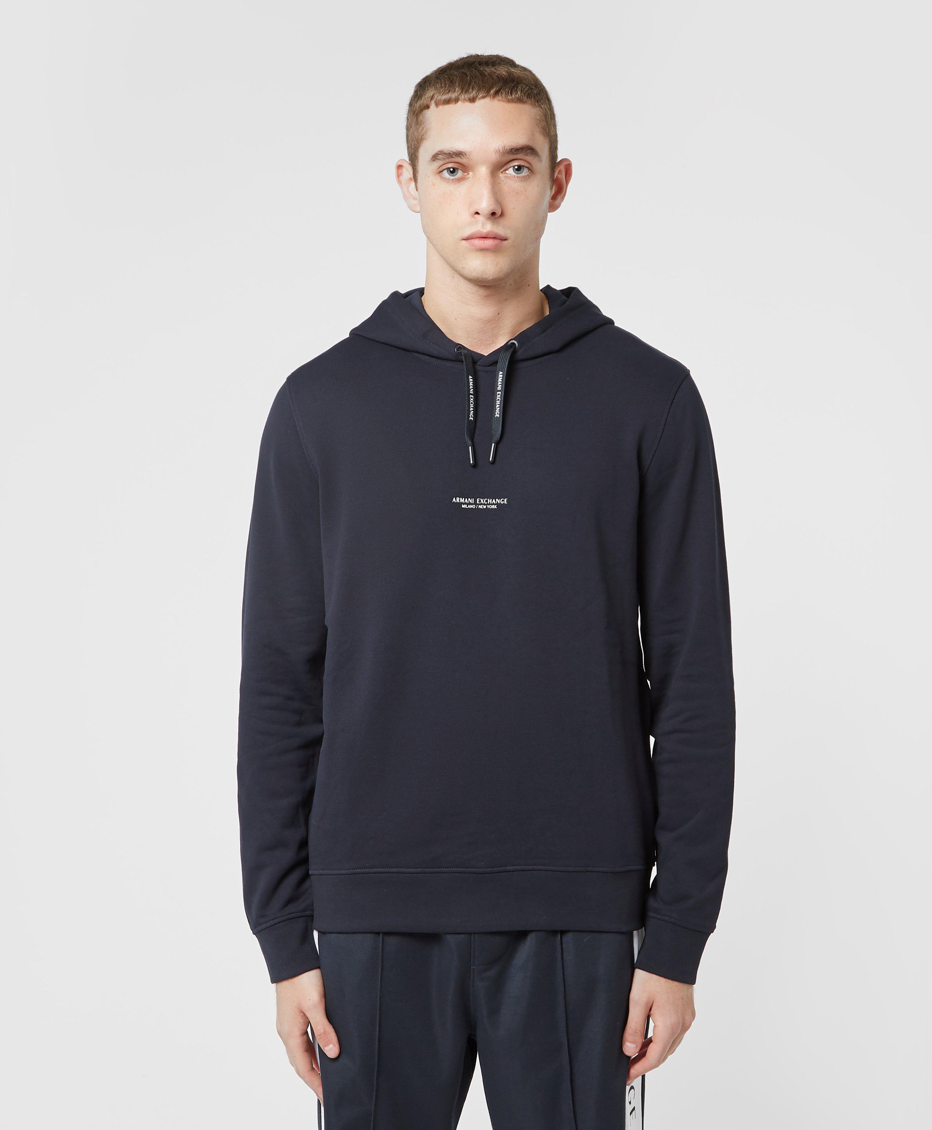 armani exchange logo hoodie