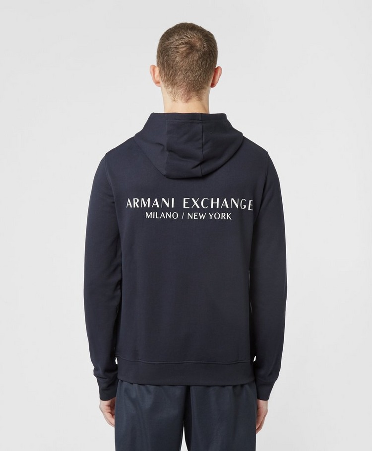 blue armani exchange hoodie