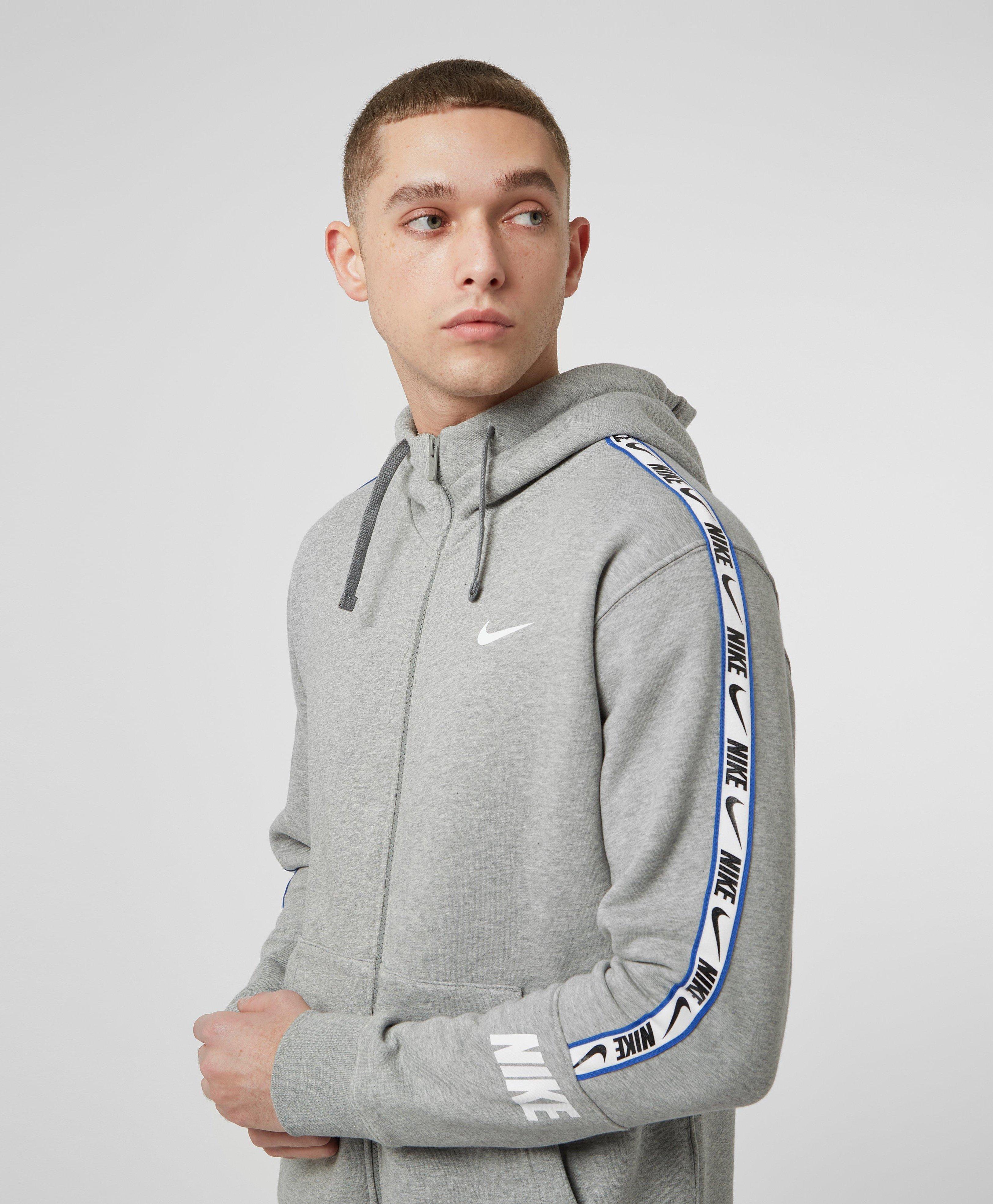 nike tape fleece full zip hoodie