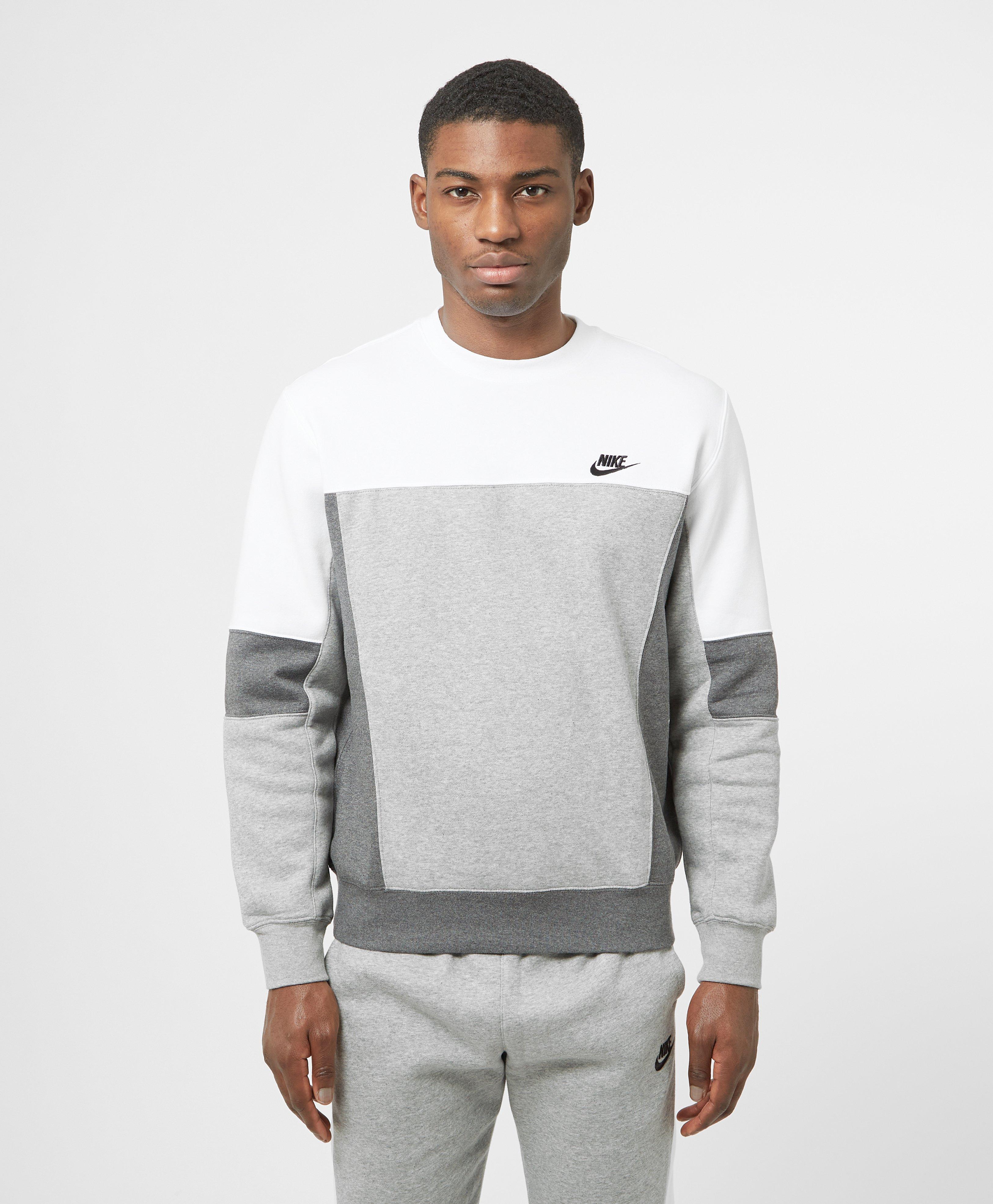 nike sportswear colour block crew sweatshirt