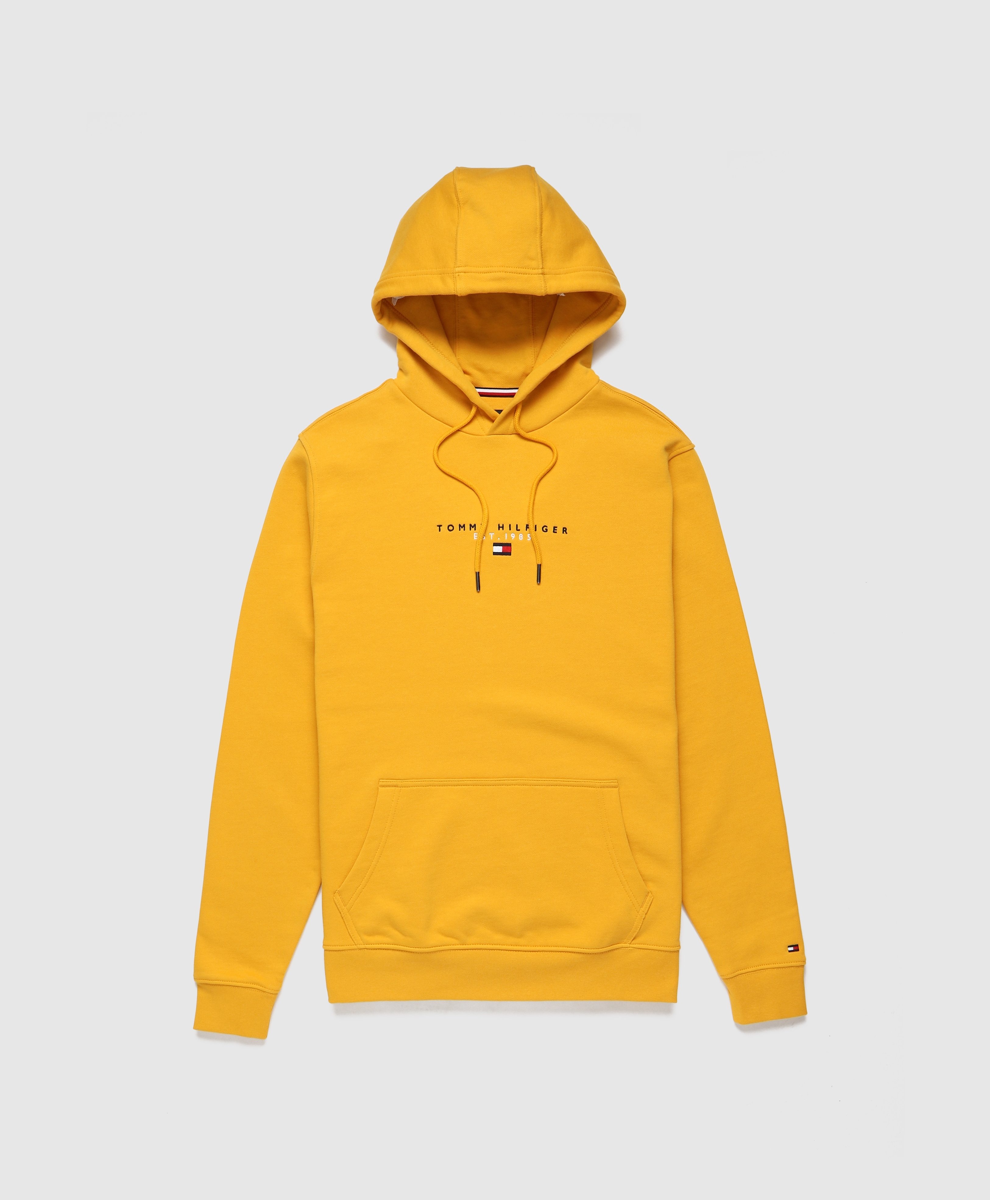 Yellow Tommy Hilfiger Essential Central Embroidered Logo Hoodie ...