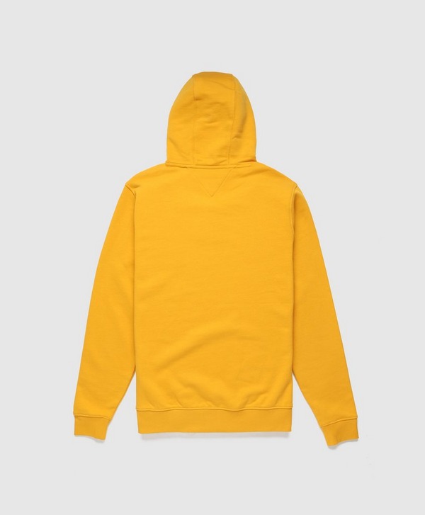 Yellow Tommy Hilfiger Essential Central Embroidered Logo Hoodie Scotts Menswear