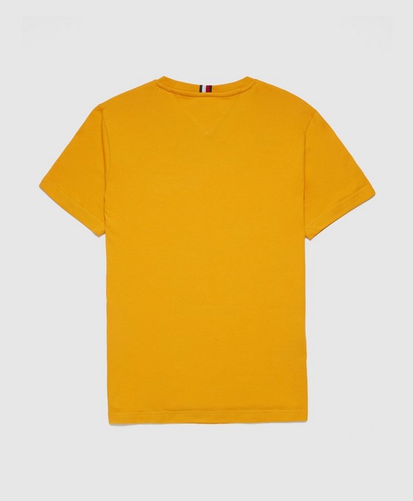 Yellow Tommy Hilfiger Essential Centre Print T Shirt Scotts Menswear