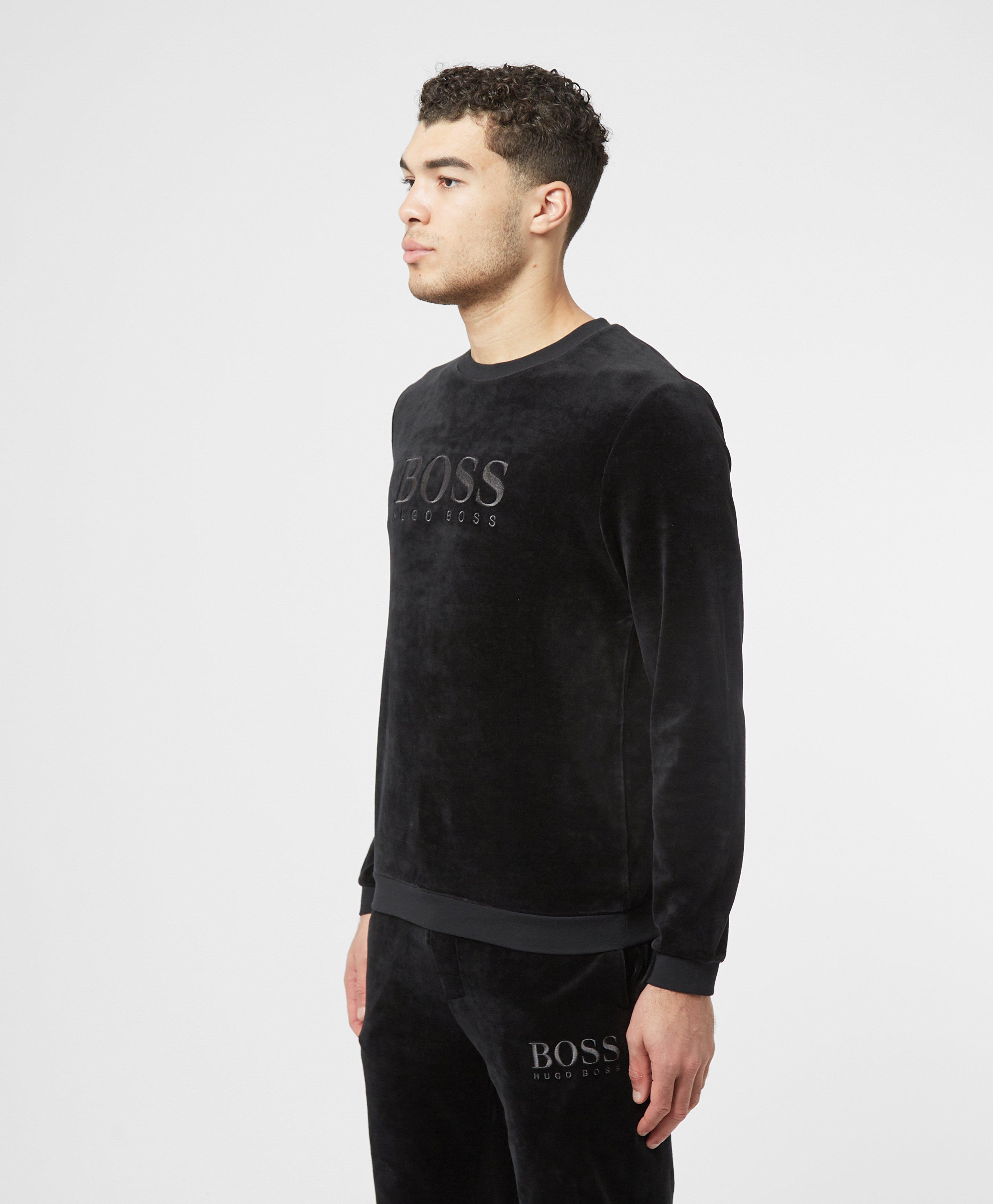 hugo boss velour sweatshirt
