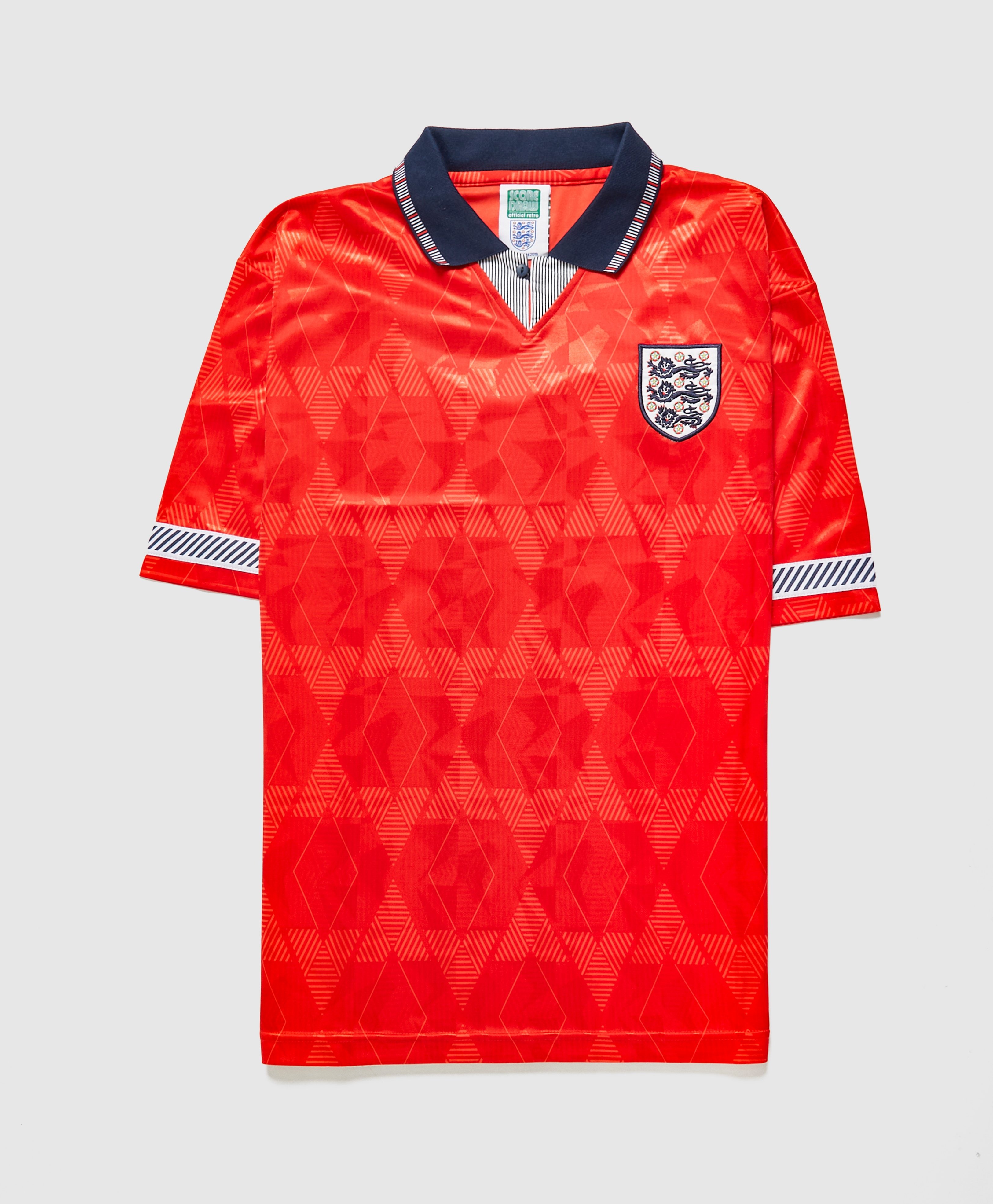 Red Score Draw England 1990 Away Shirt Scotts Menswear