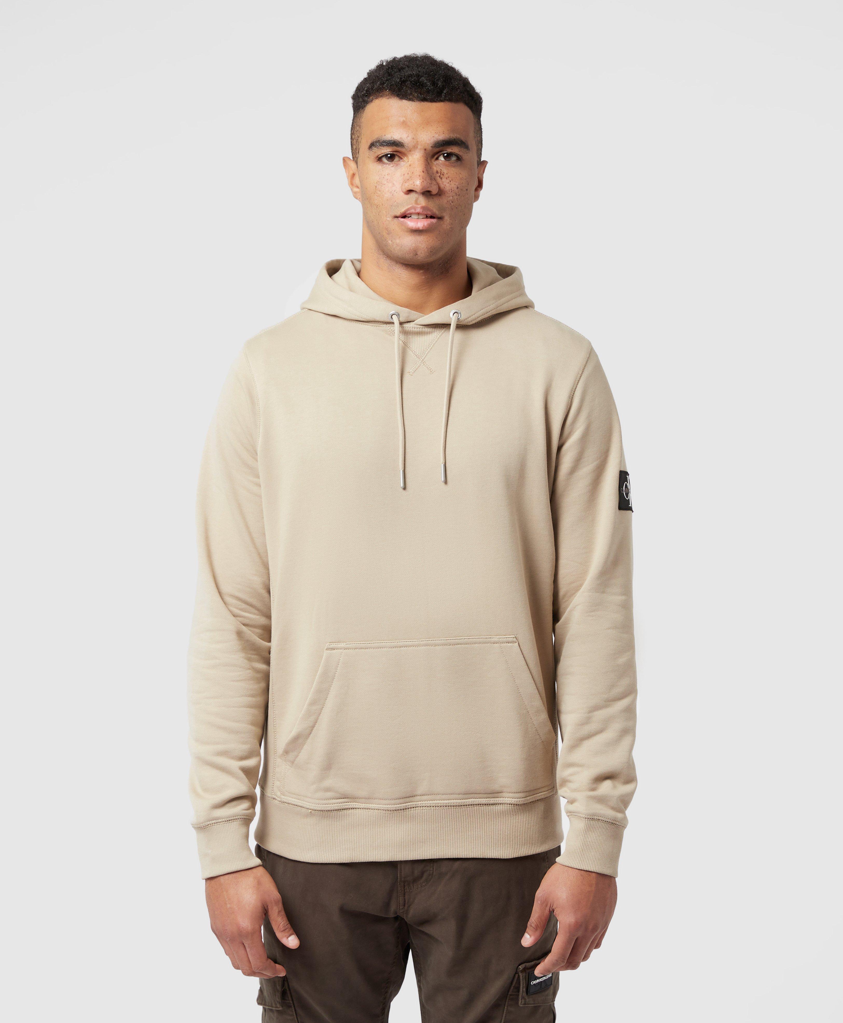 calvin klein badge hoodie