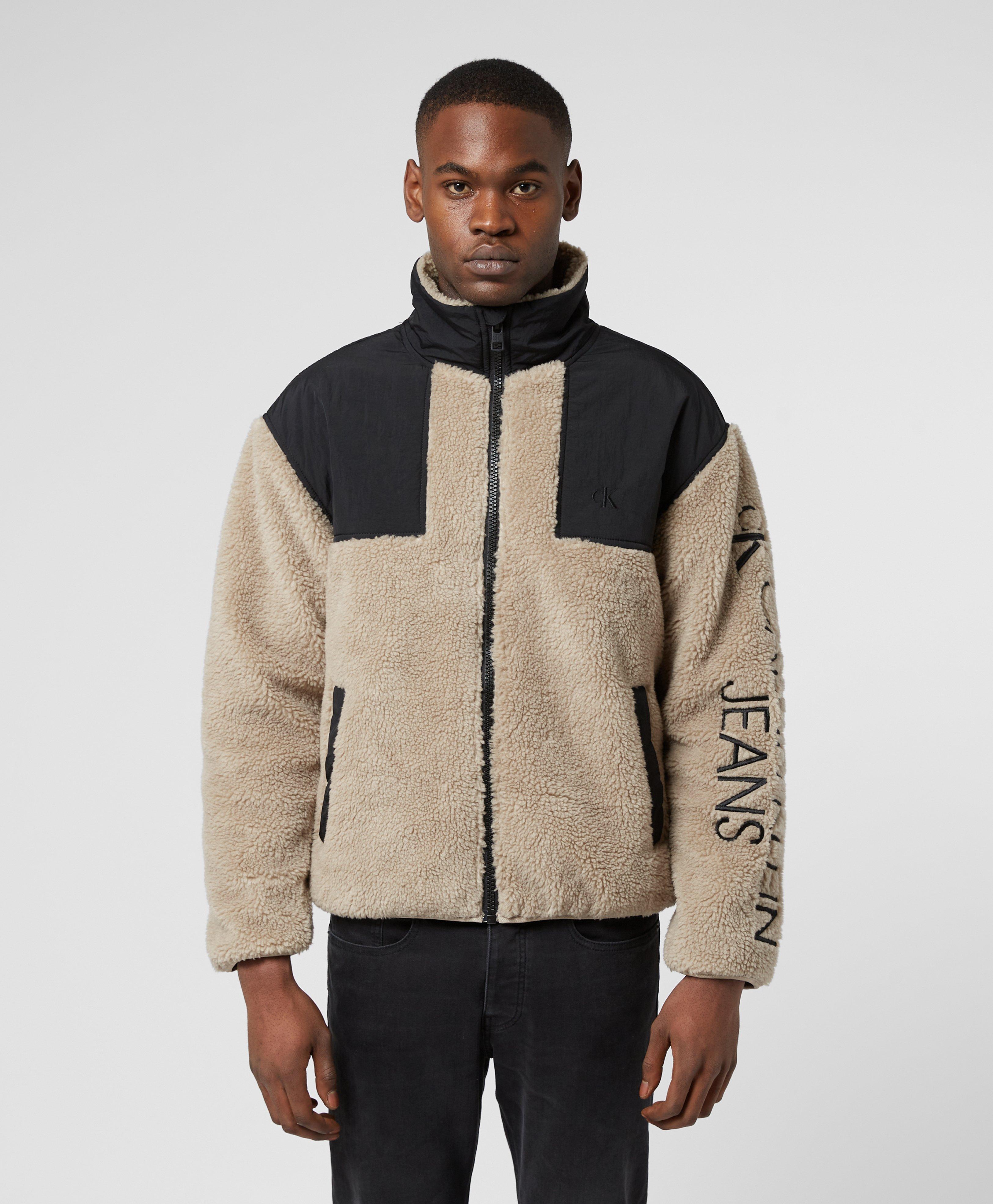 calvin klein jeans sherpa jacket