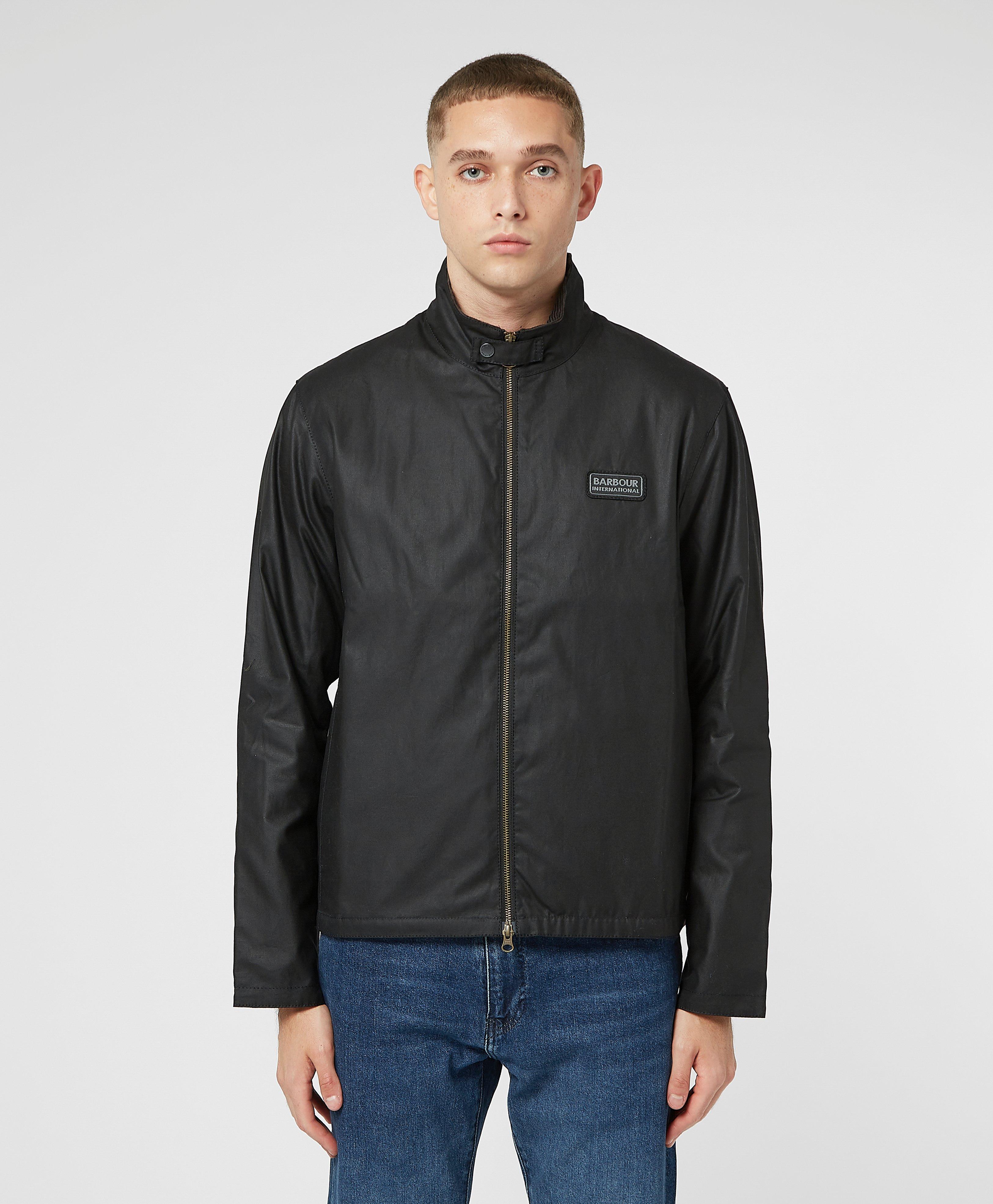 barbour international wax jacket