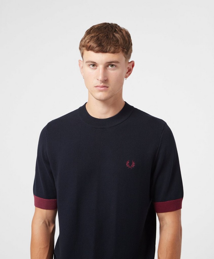Fred Perry Contrast Trim Knit T-Shirt