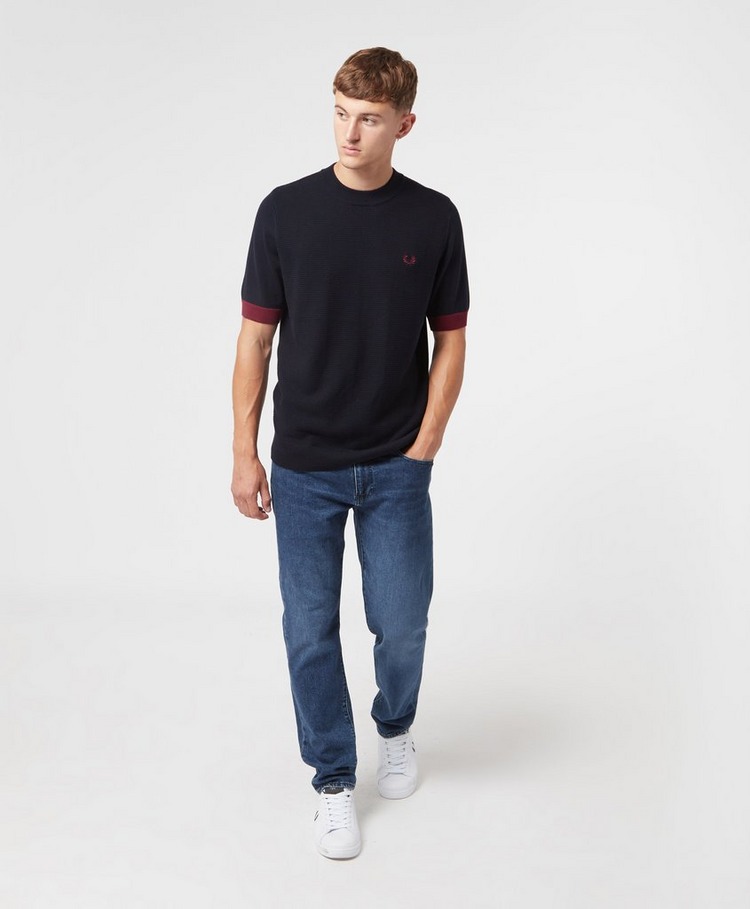 Fred Perry Contrast Trim Knit T-Shirt