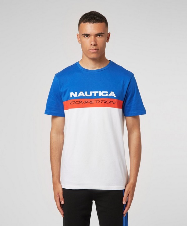 NAUTICA COMPETITION Columbus Striped T-Shirt Red