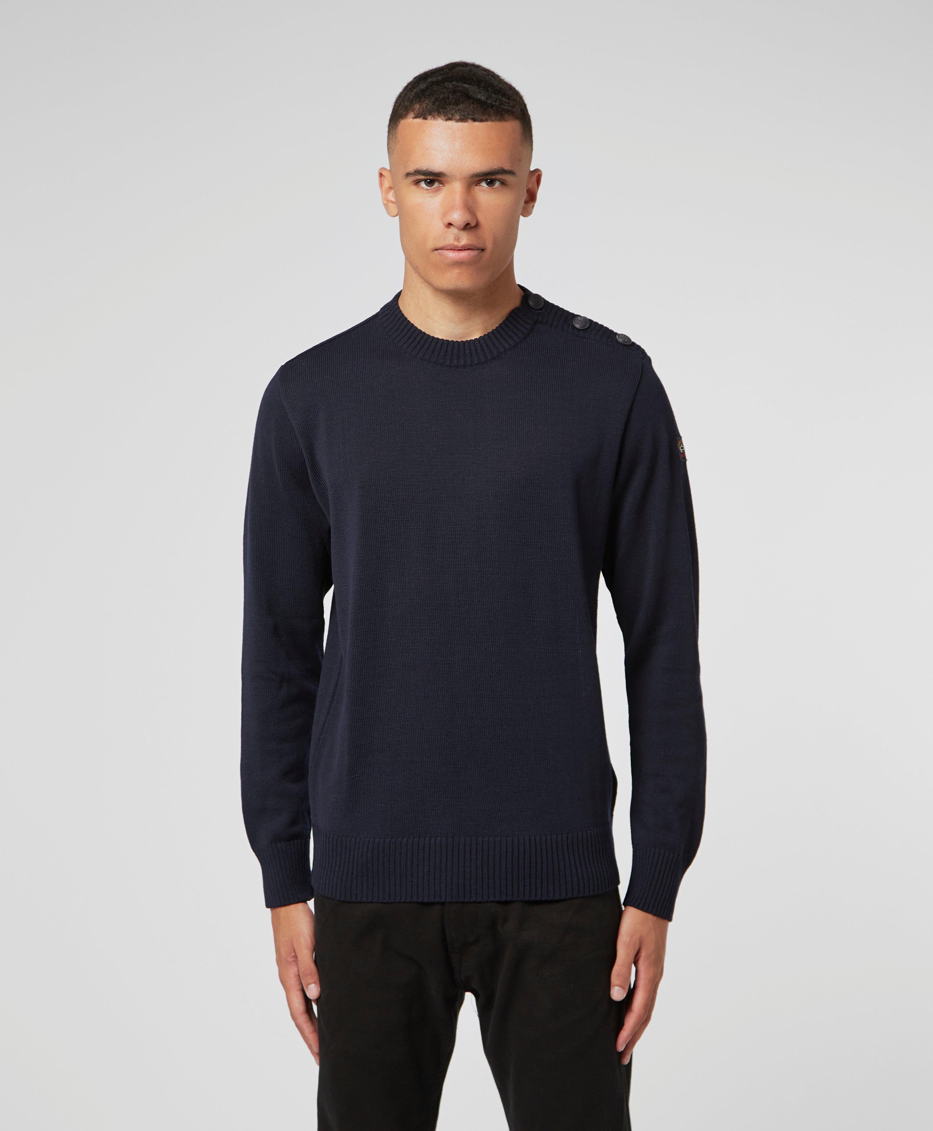 paul and shark button shoulder jumper
