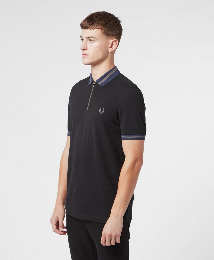 Fred Perry Zip Neck Polo Shirt