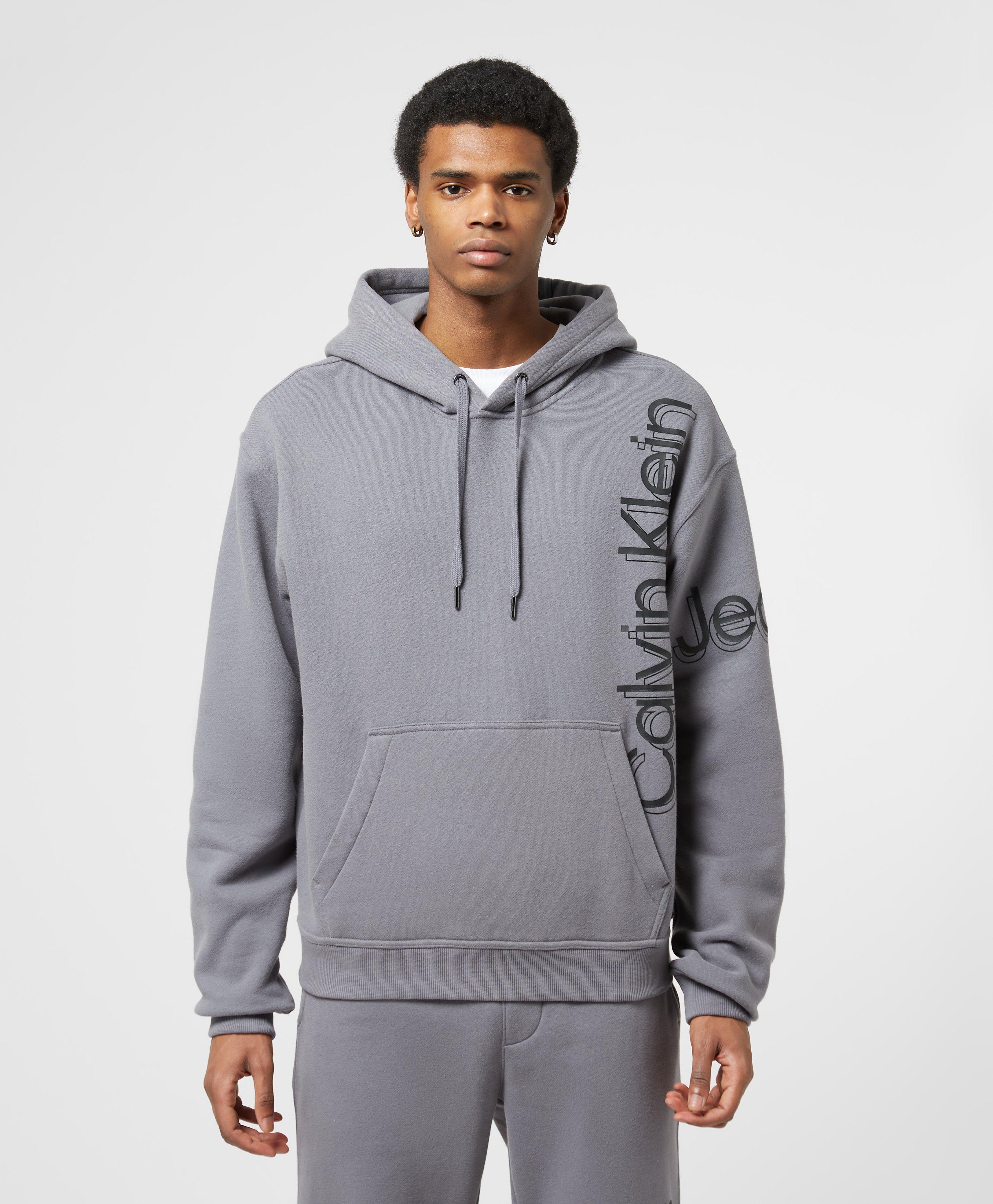 calvin klein badge hoodie