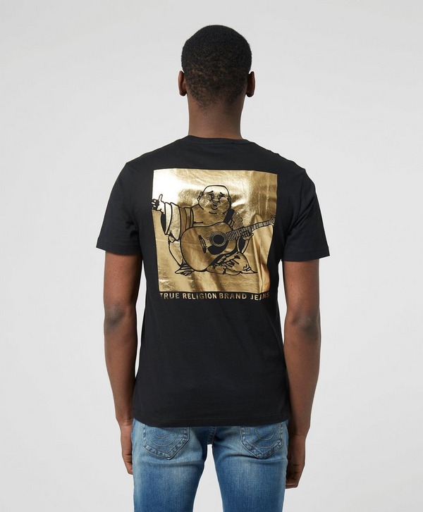 True Religion Gold Buddha Square T-Shirt