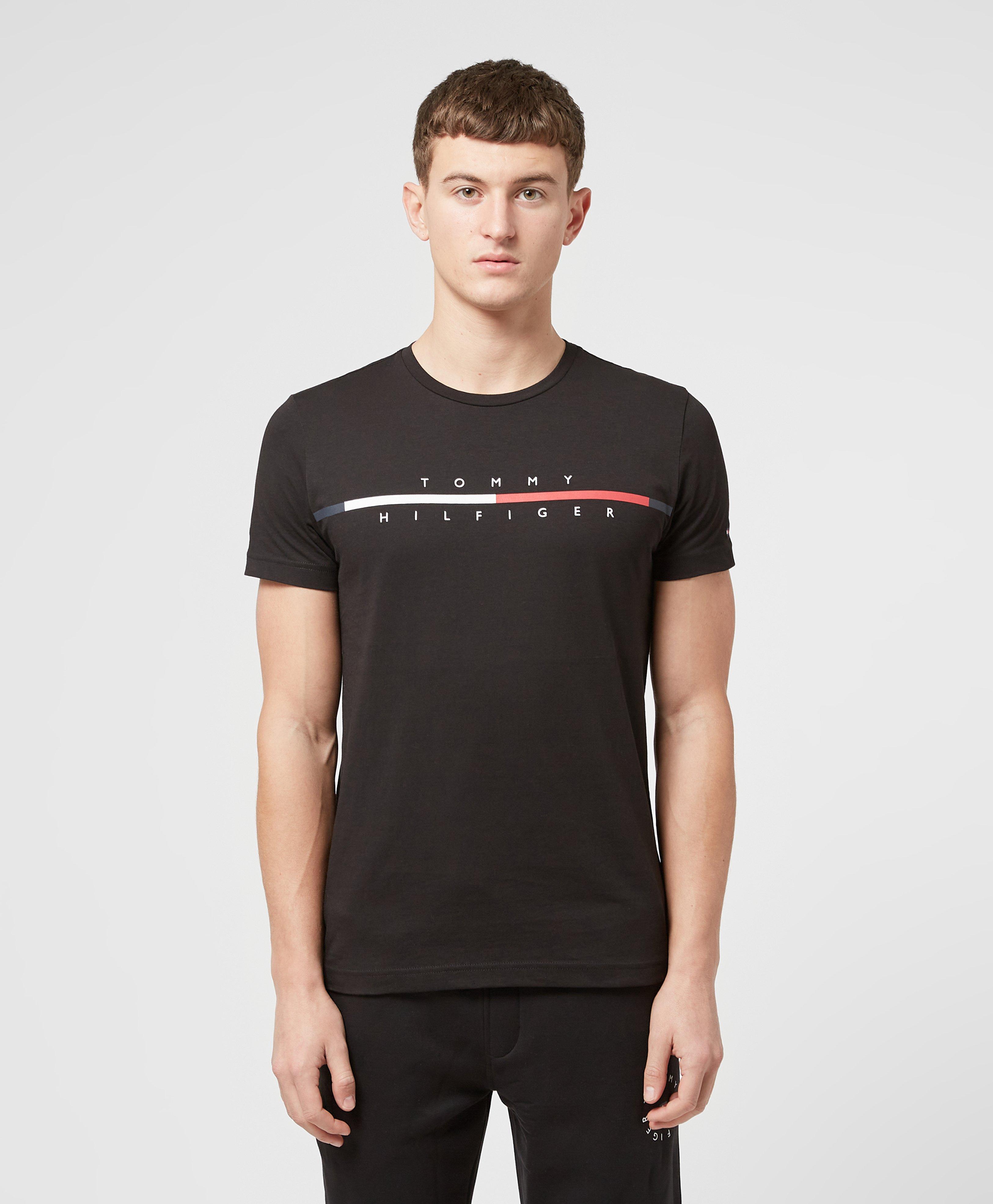 tommy hilfiger corp split tee