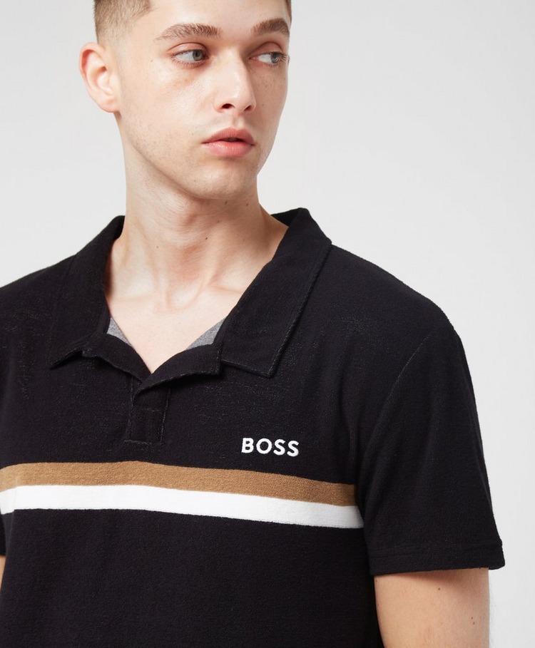 BOSS Stripe Terry Polo Shirt