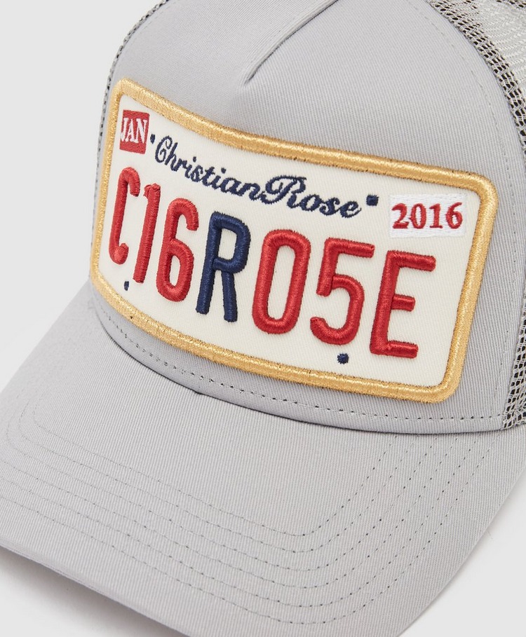 Christian Rose Plate Trucker Cap