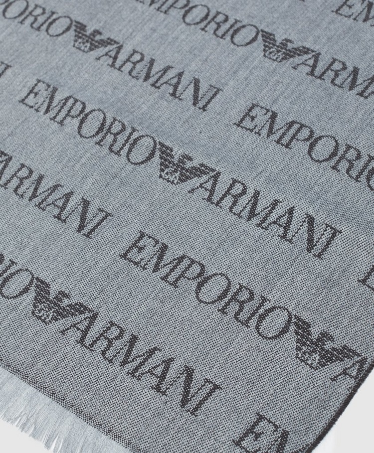 Emporio Armani All Over Logo Scarf