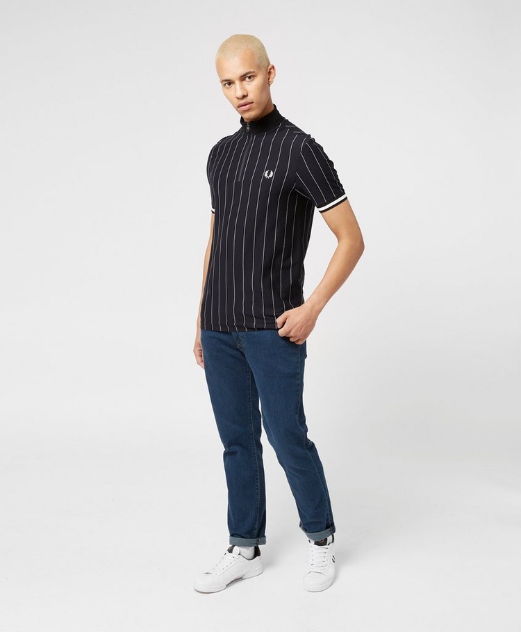 Fred Perry Striped Funnel Polo Shirt