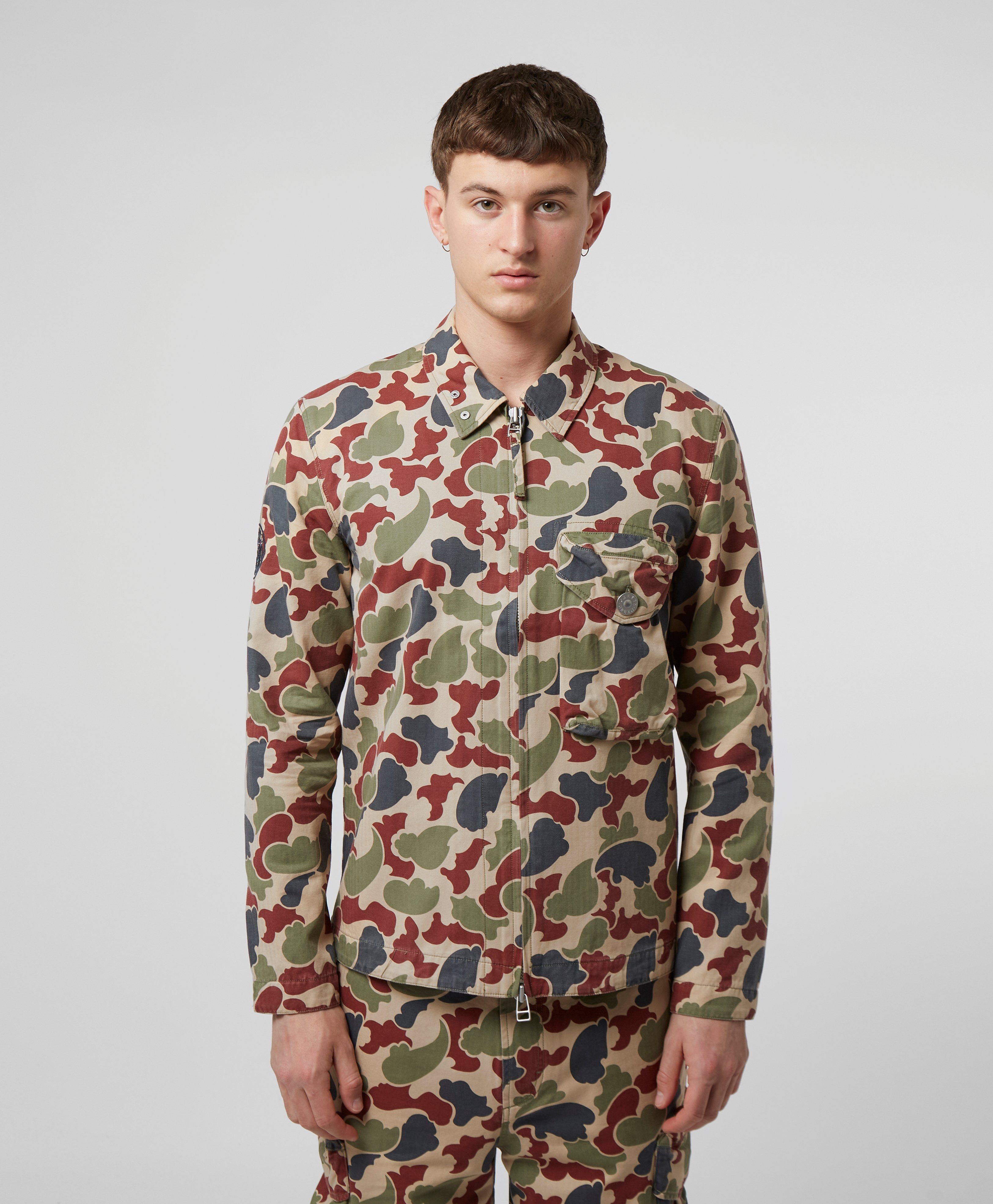 pretty green four pocket overshirt