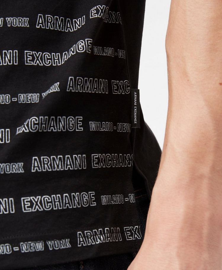 Armani Exchange All Over Logo Polo Shirt
