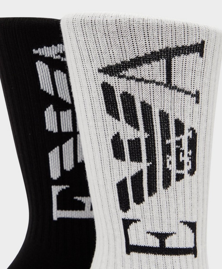 Emporio Armani Loungewear 2 Pack Sporty Logo Socks