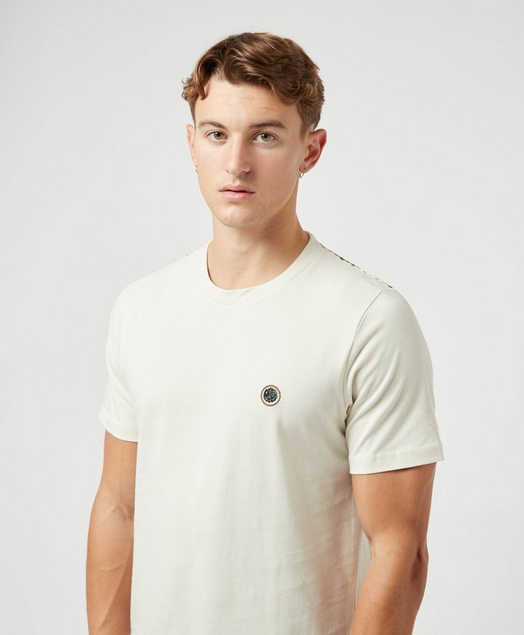 Pretty Green Checkered Shoulder T-Shirt - Exclusive